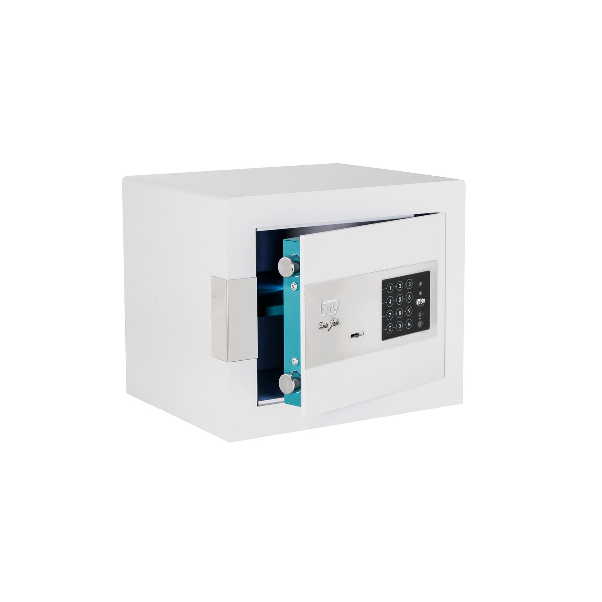 Caja Fuerte de Sobreponer Jade E-27 Gris / Turquesa-1