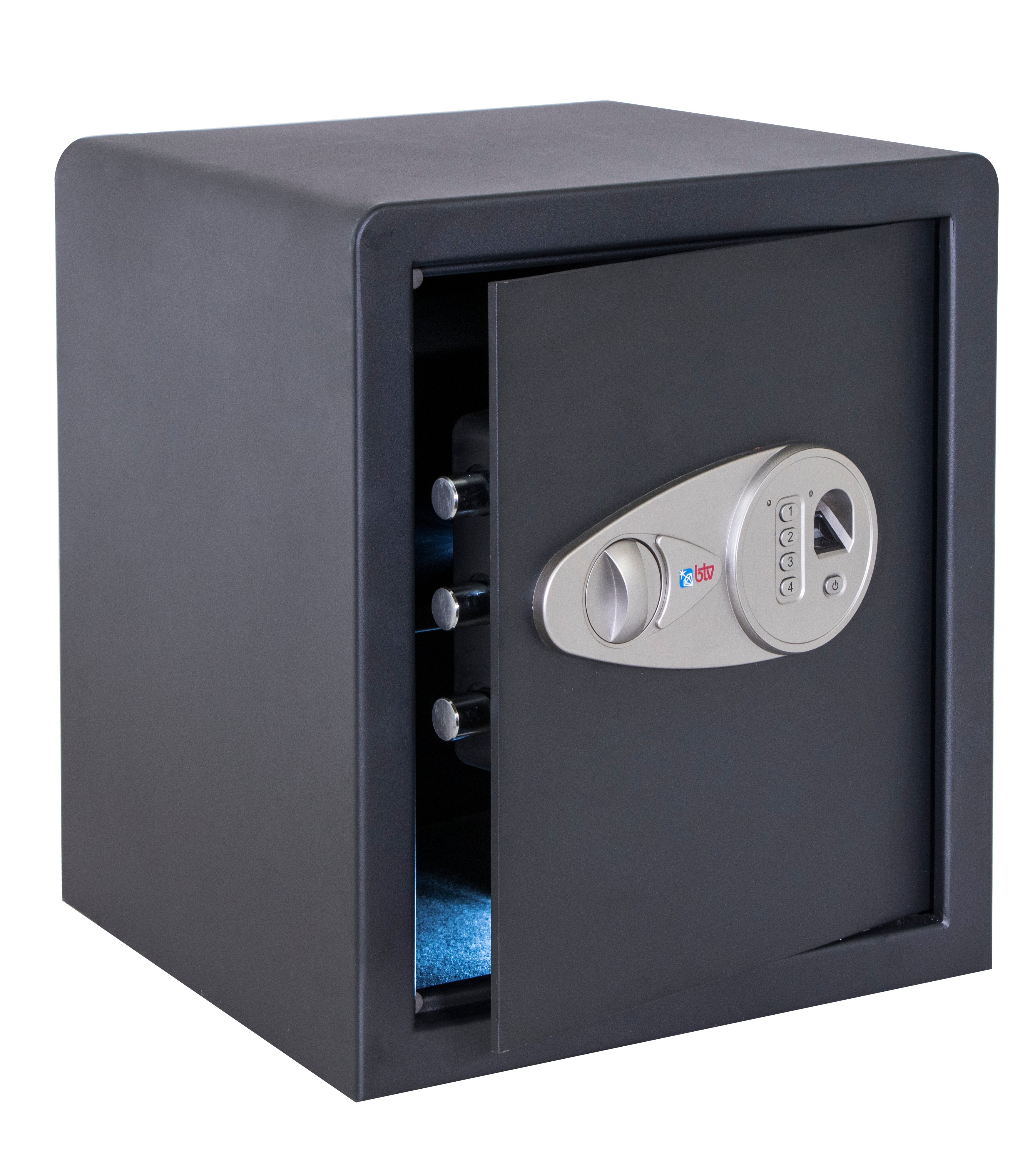 Cofre Eletrónico de Sobrepor Tecna 410 Ap. Biométrica Preto-2