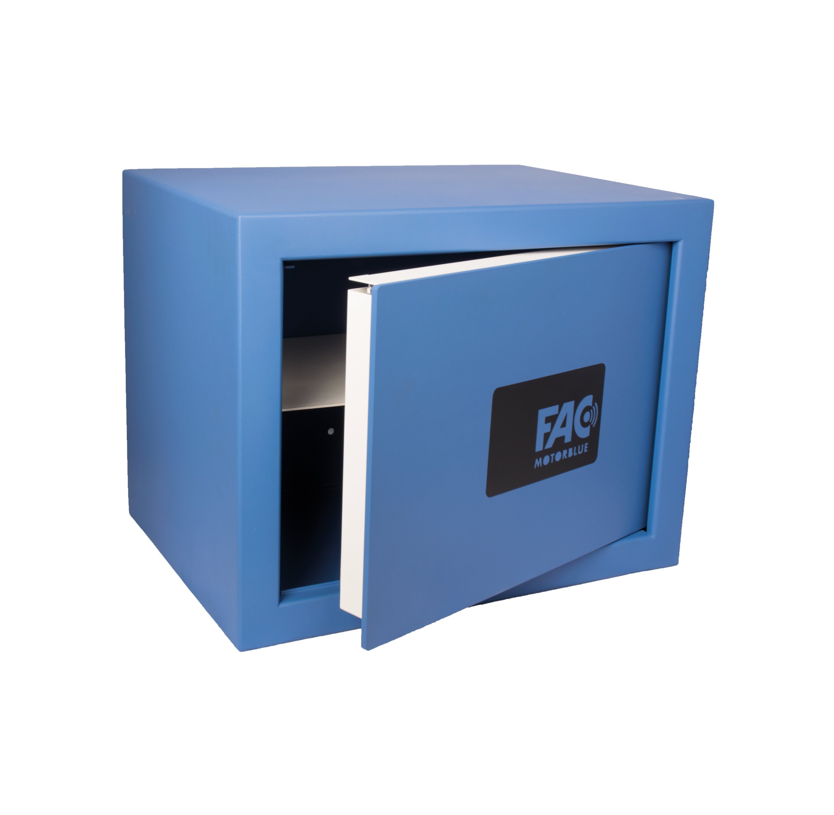 Caja Fuerte Motorizada Apertura App Móvil Azul-3