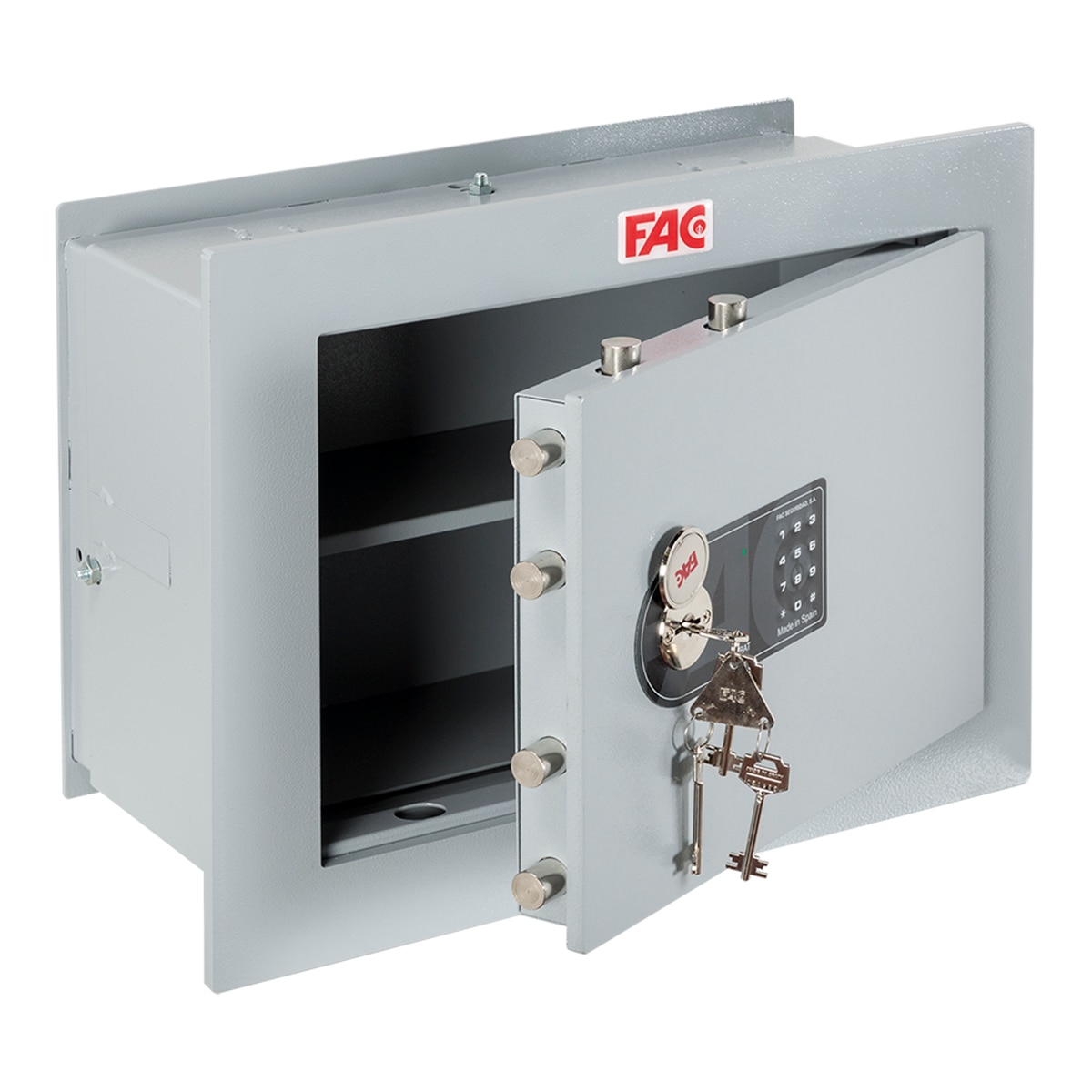Caja Fuerte de Empotrar 103-E Plus Rasha Telescópica Gris claro-2