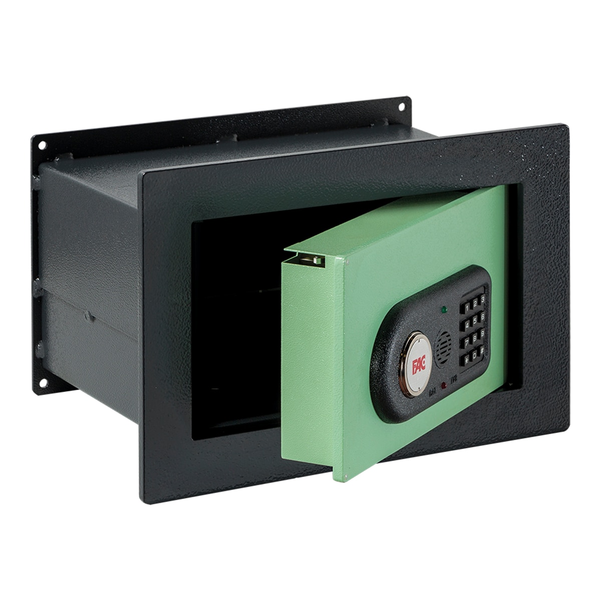 Caja Fuerte de Empotrar Evolución 101 IES con Sistema Integral Gris oscuro / Verde-2
