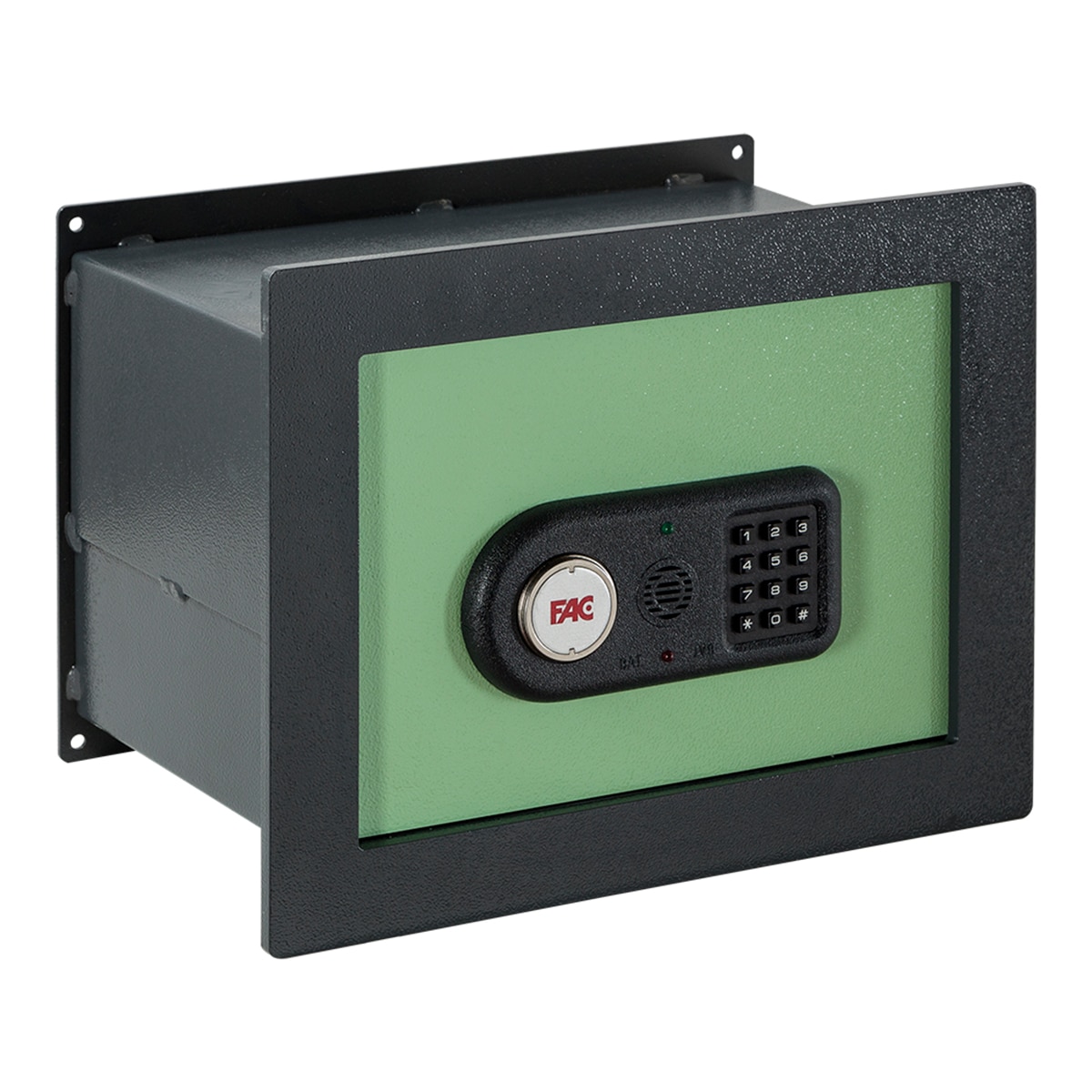 Caja Fuerte de Empotrar Evolución 102 IE con Sistema Integral Gris oscuro / Verde-1