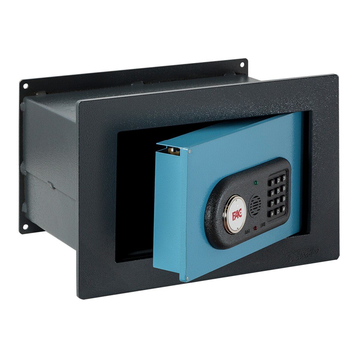 Caja Fuerte de Empotrar Evolución 101 IES con Sistema Integral Gris oscuro / Azul petróleo-2