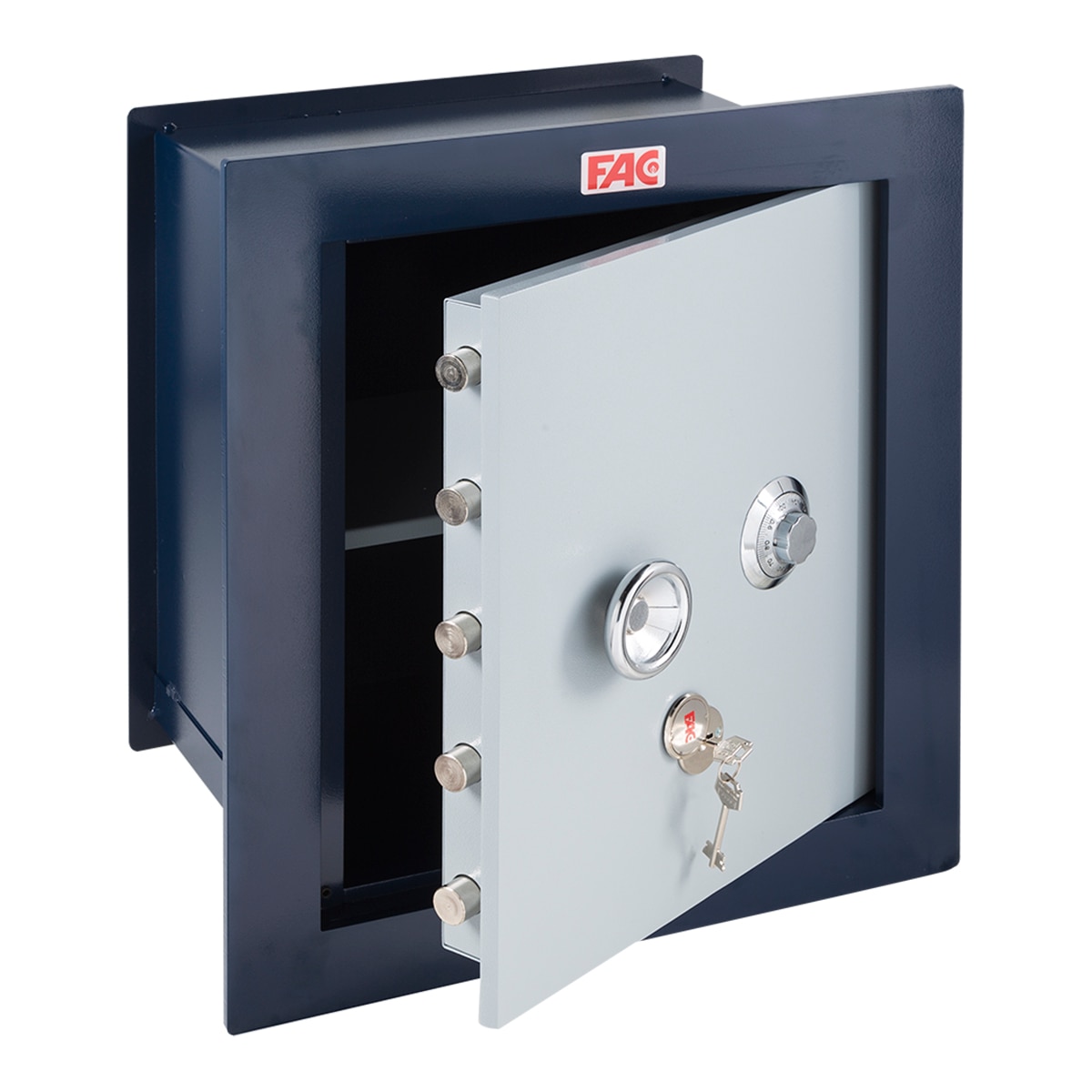 Caja Fuerte de Empotrar 2083-B V2 Azul-2
