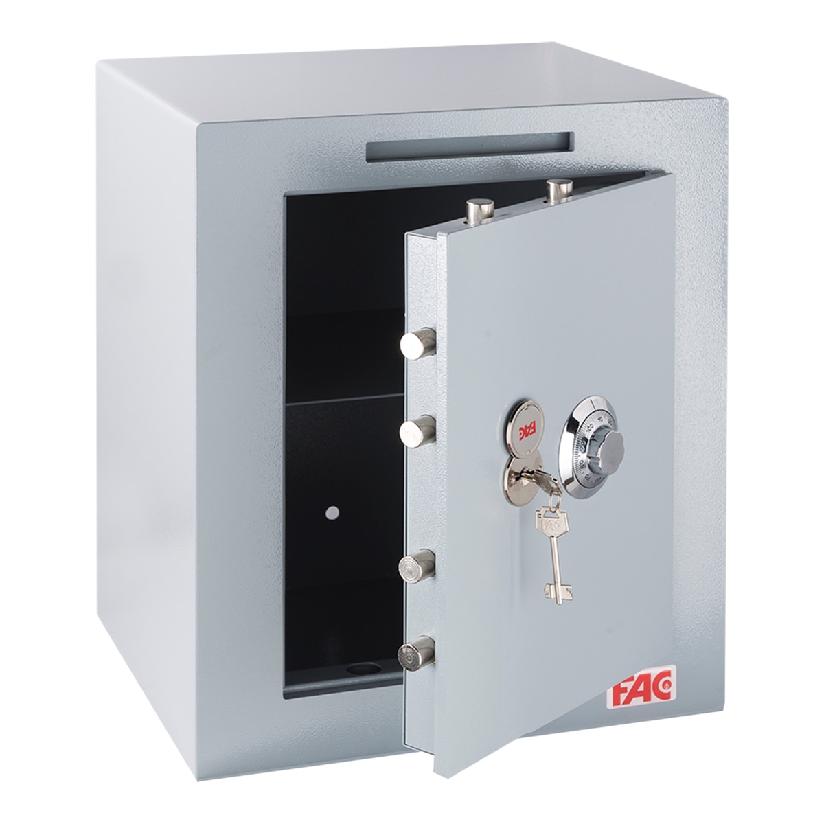 Caja Fuerte de Sobreponer 104-MS Plus con Buzón Gris-2