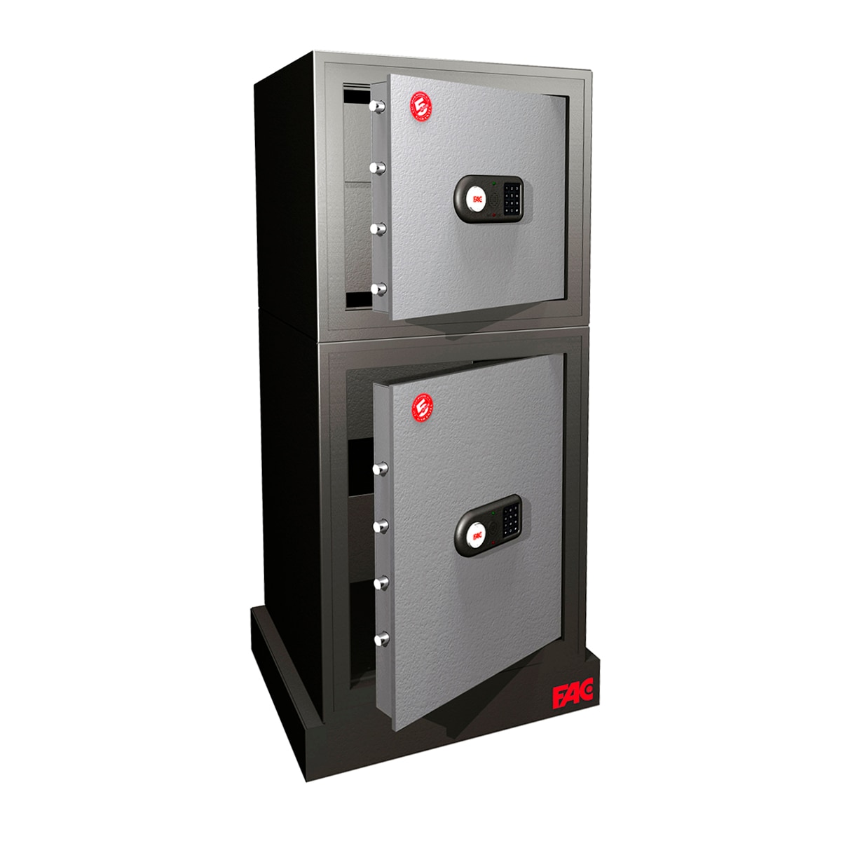 Caja Fuerte de Sobreponer 421 V/2 Gris oscuro / Gris claro-1