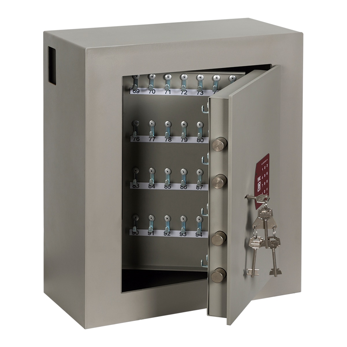 Caja Fuerte de Sobreponer para Custodia de Llaves KB4-ES Beige / Rojo-2