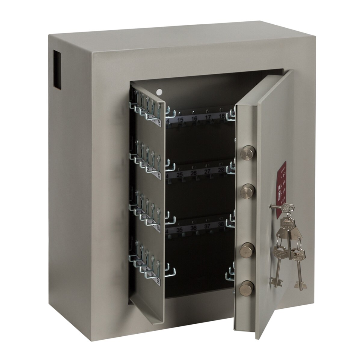 Caja Fuerte de Sobreponer para Custodia de Llaves KB4-ES Beige / Rojo-3