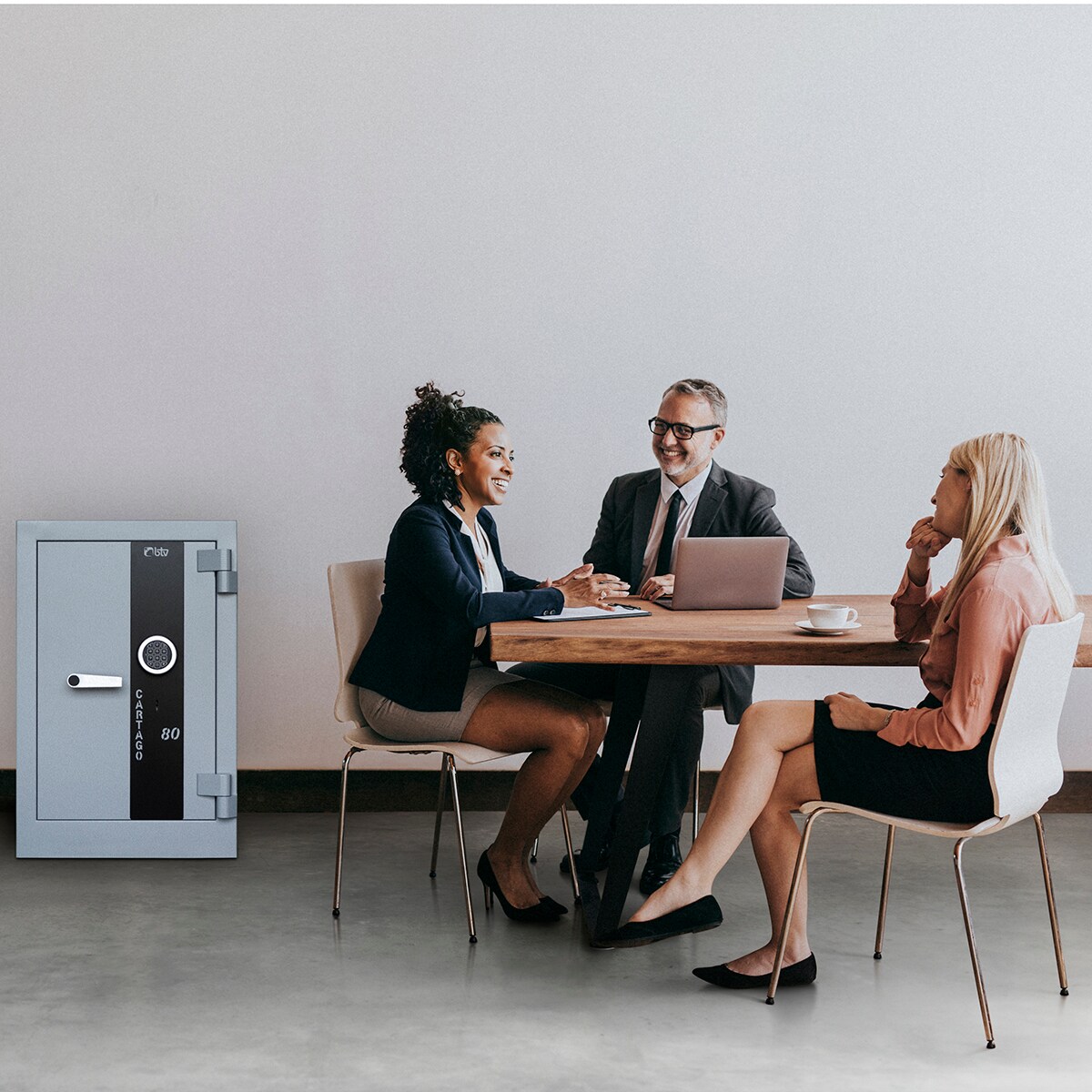 Cofre de Sobrepor Cartago 80-E Cinzento-claro-4