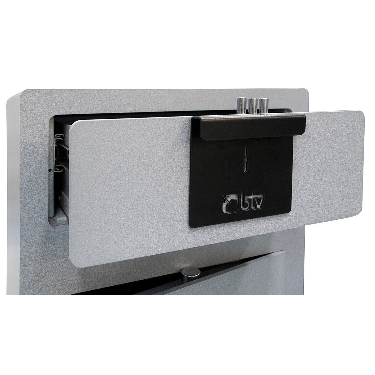 Caja Fuerte de Sobreponer Depósito con Cajón Deslizante L-60-C Gris-2