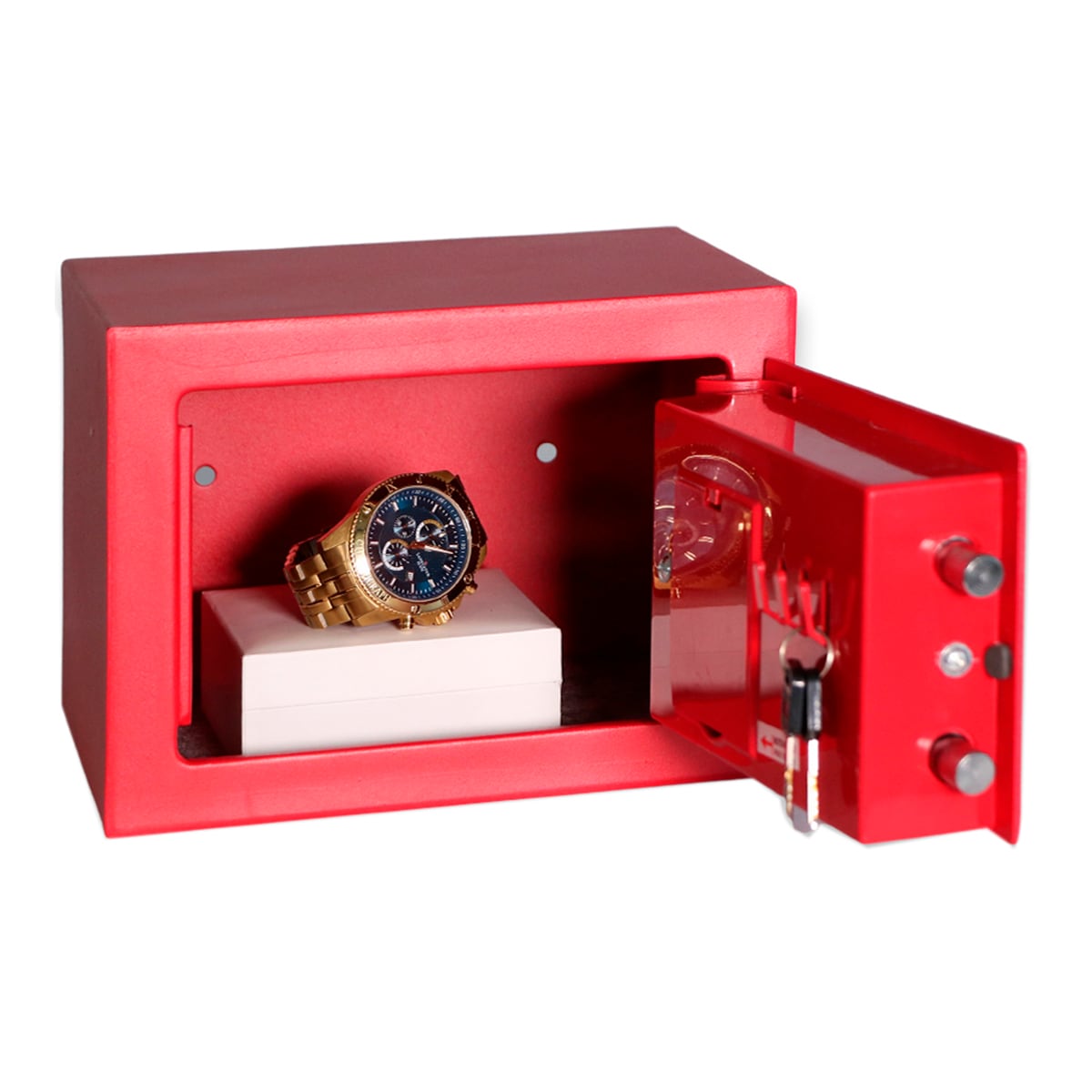 Cofre de Sobrepor Minibank Vermelho-2