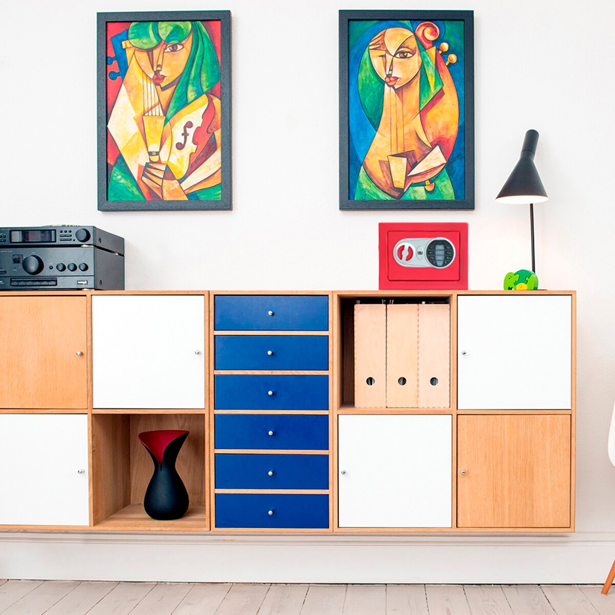 Cofre de Sobrepor Minibank Vermelho-4