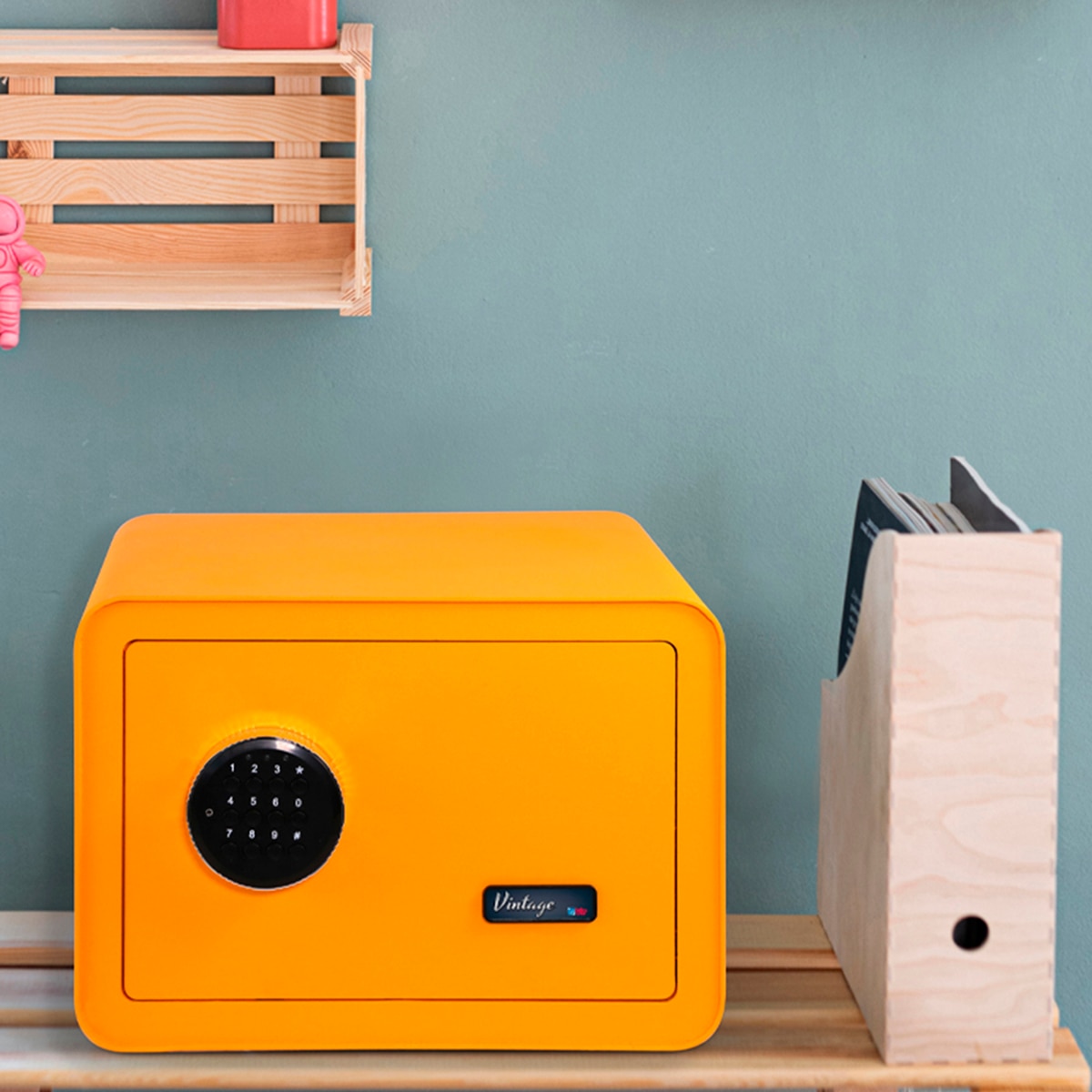 Cofre de Sobrepor Vintage Laranja-3