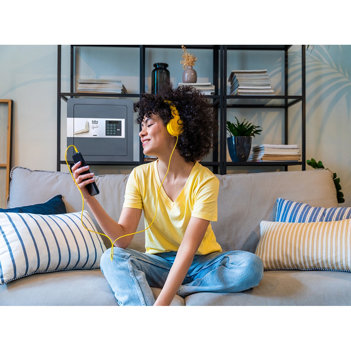 Cofre de Sobrepor Opala E-40 Antracite / Azul-4