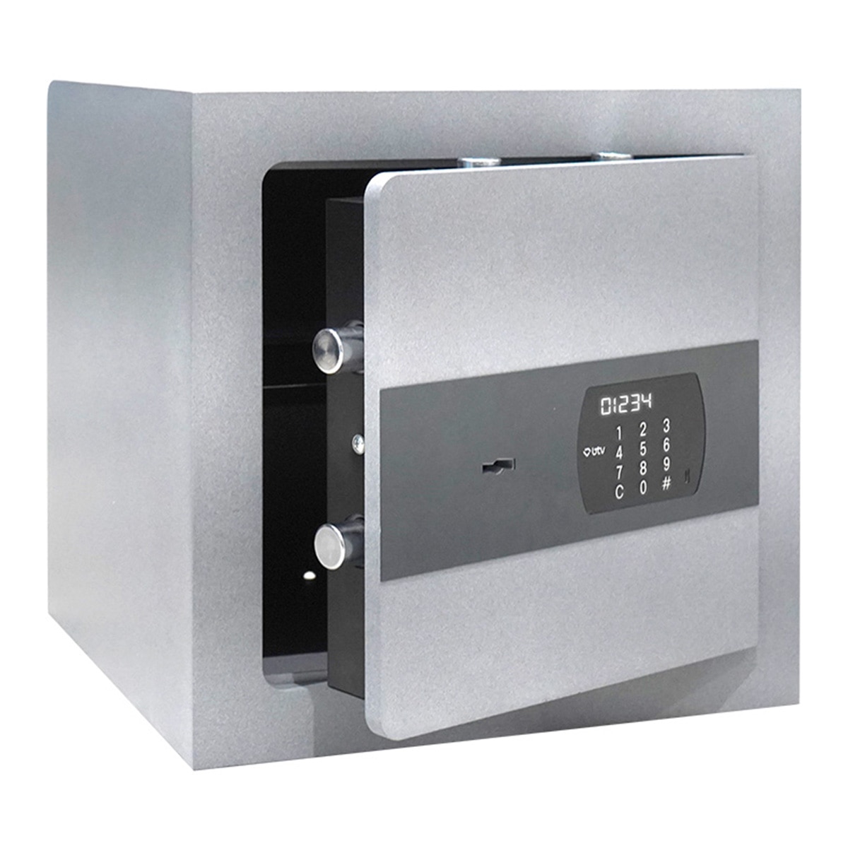 Cofre Eletrónico de Sobrepor Quartzo E-40 Cinzento-1