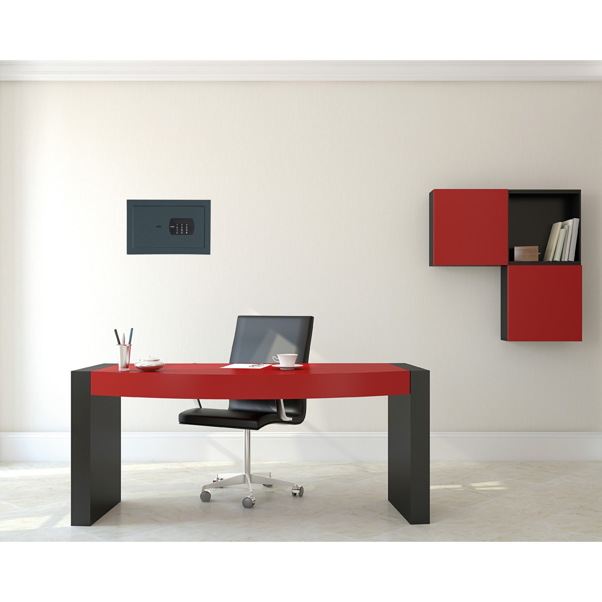 Caja Fuerte Electrónica de Empotrar Decora WE-25 Antracita-5