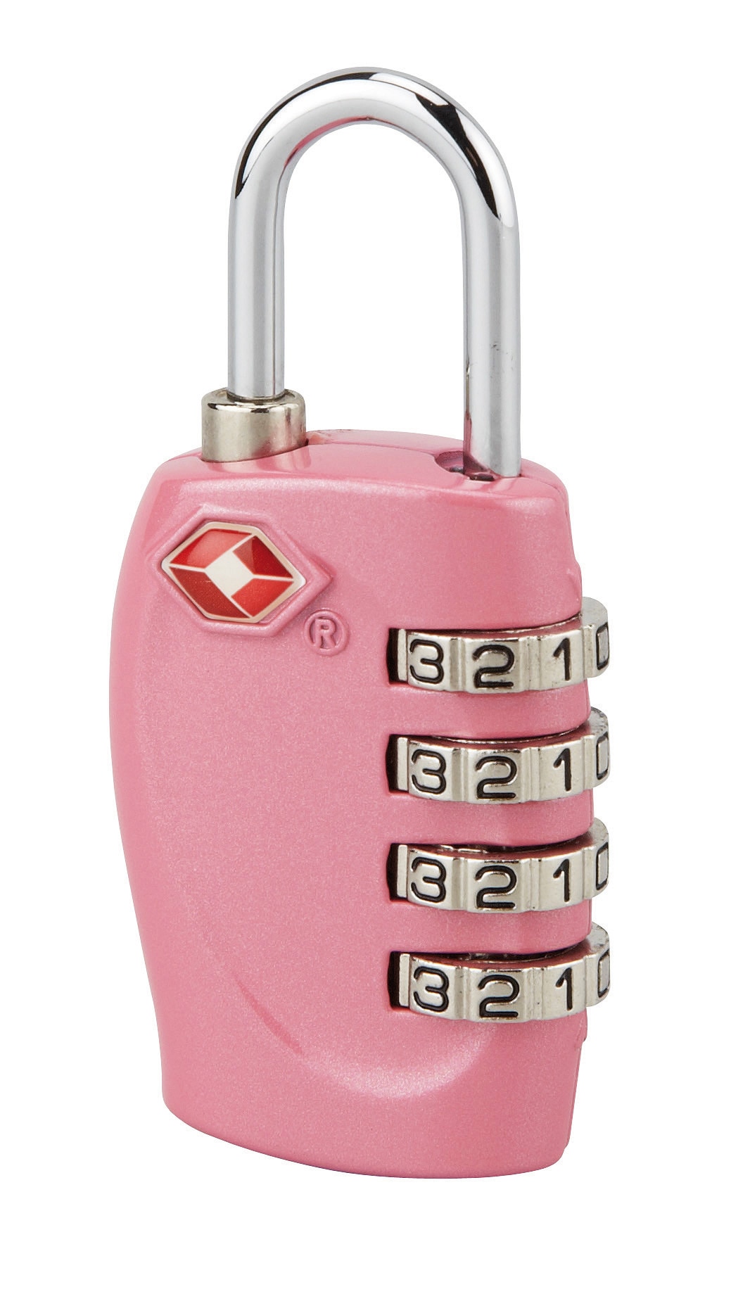 Cadeado Combinação 4 TSA Rosa-1