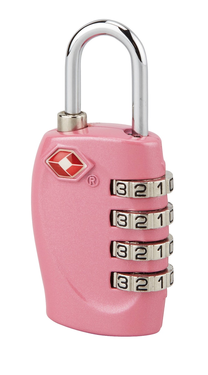 Candado Combinación 4 TSA Rosa-1