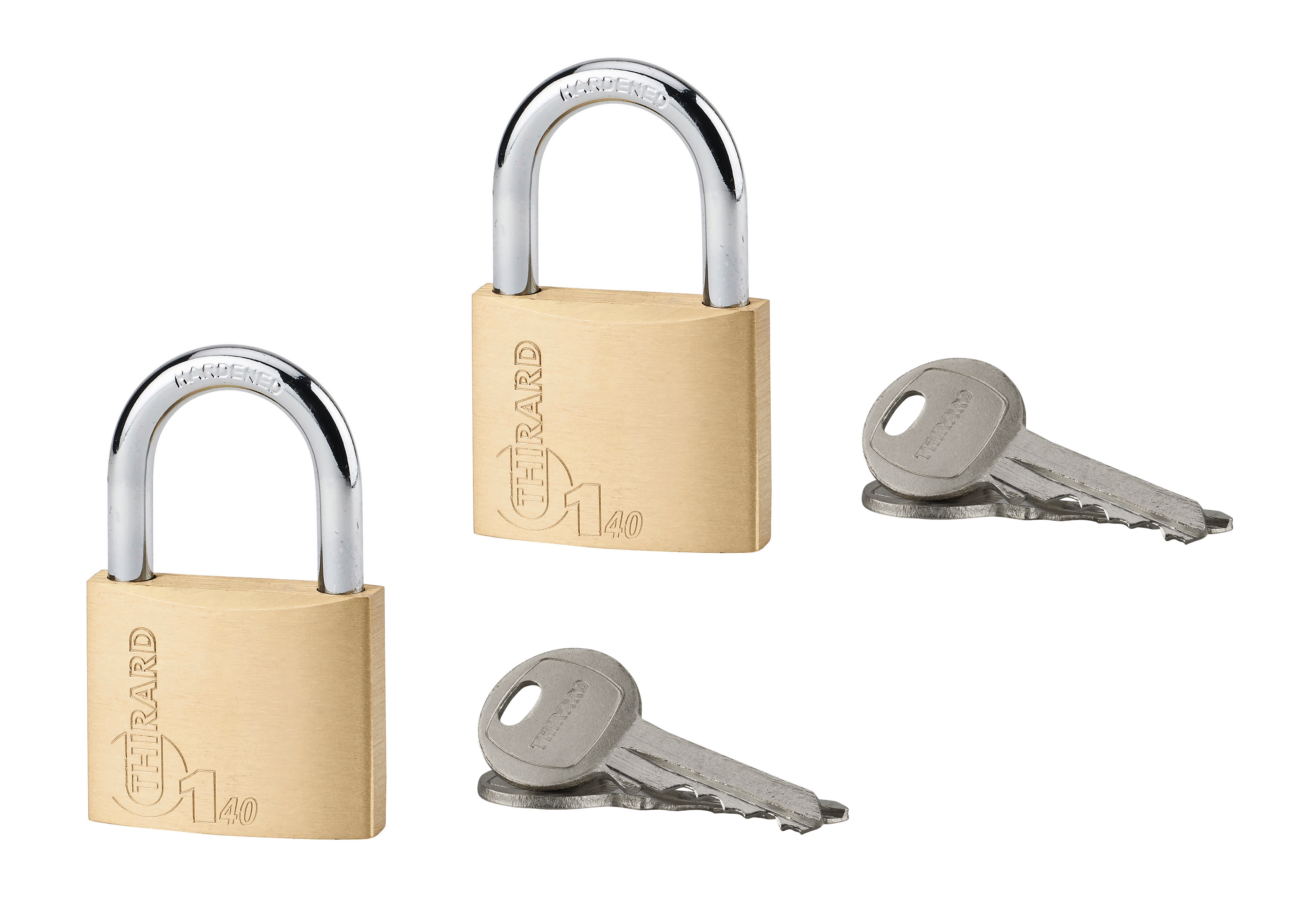 Imagem 0 de Cadeado Latão Tipo 1 Protect - Jogo 2 unidades