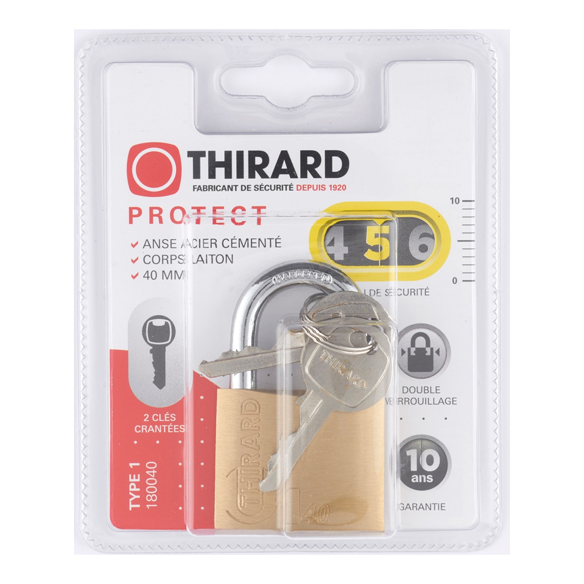 Cadeado de Latão Type 1 Protect Latão-2