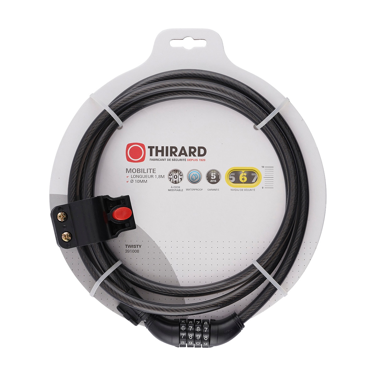 Cable Antirrobo Acero Combinación Twisty Negro-2