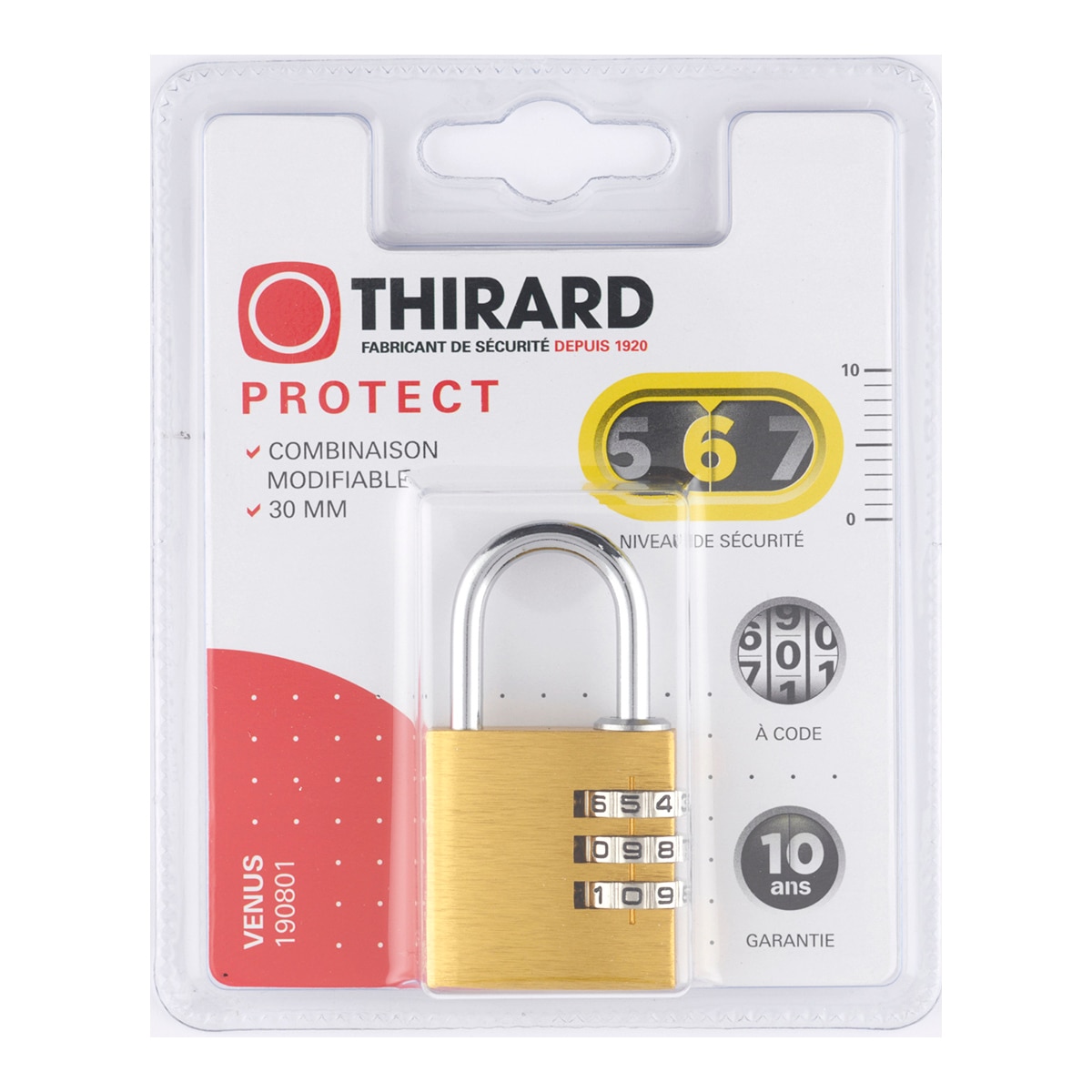 Cadeado Combinação de Latão Venus Latão-2