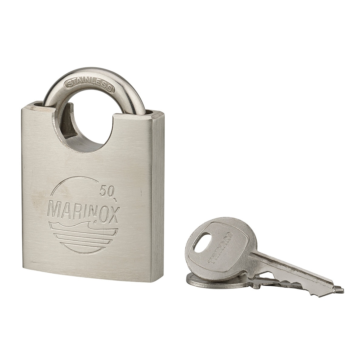 Imagen 0 de Candado Acero Inoxidable Marinox 50 mm Llave