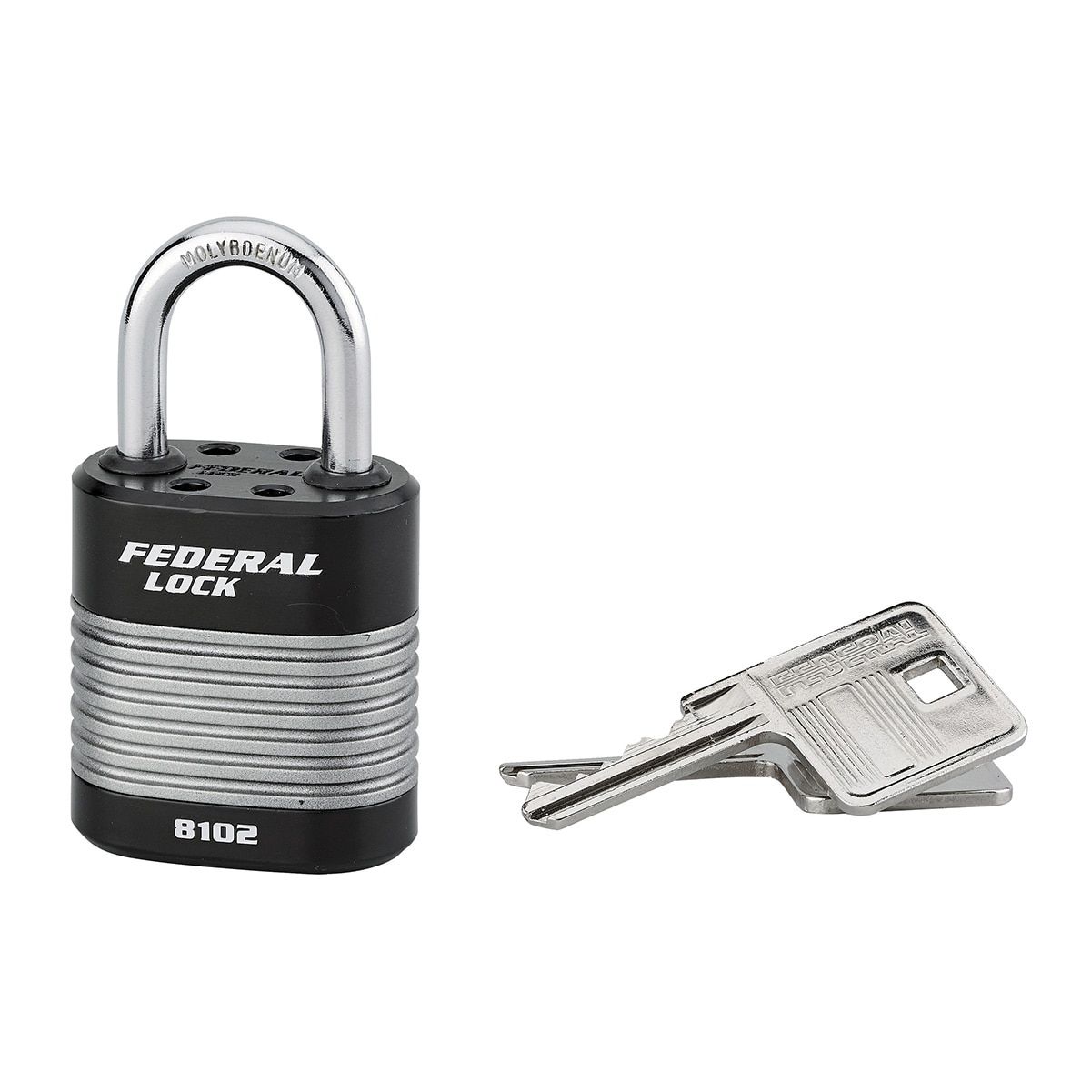 Candado Acero Federal Lock 44 mm Negro / Acero-1