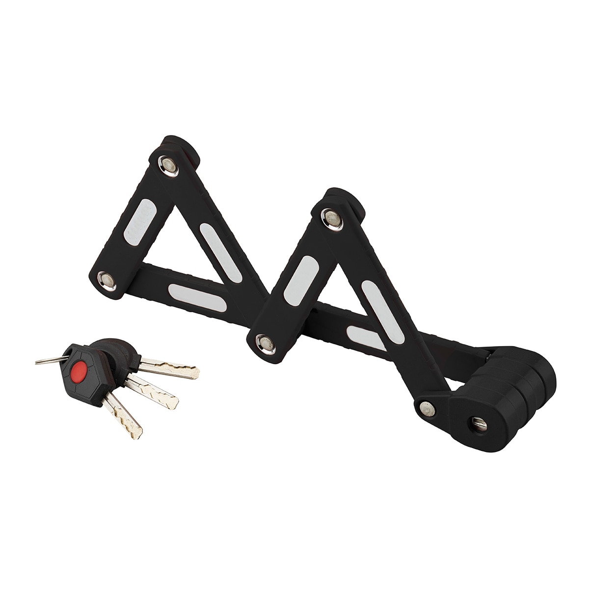 Imagem 0 de Cadeado Antirroubo Dobrável em Aço Zebra com Chave