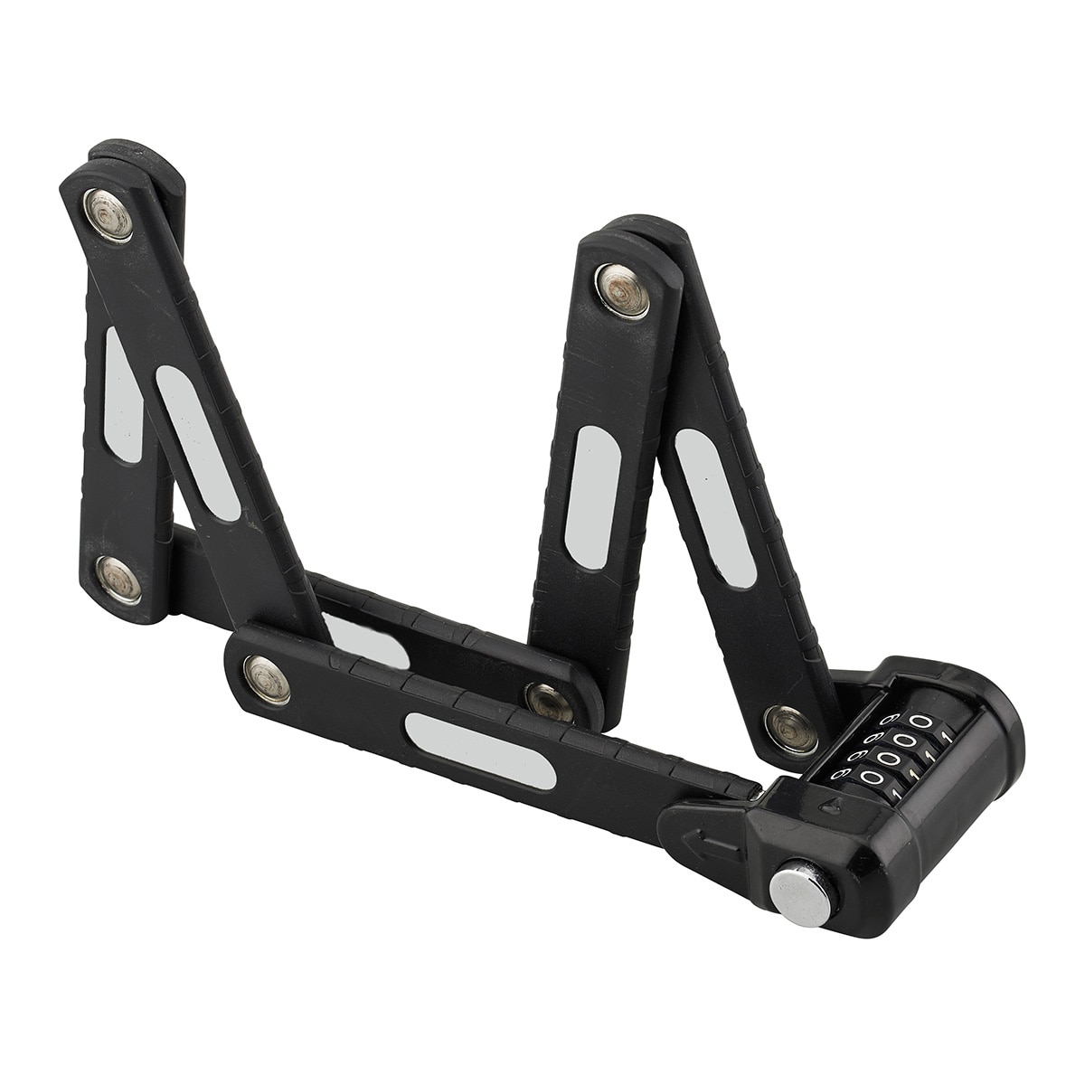 Imagem 0 de Cadeado Antirroubo Dobrável de Aço Zebra com Combinação Alterável