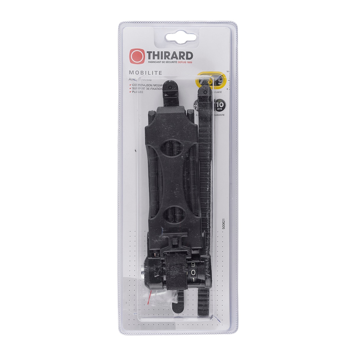 Antirrobo Plegable Acero Zebra con Combinación Modificable Negro-2