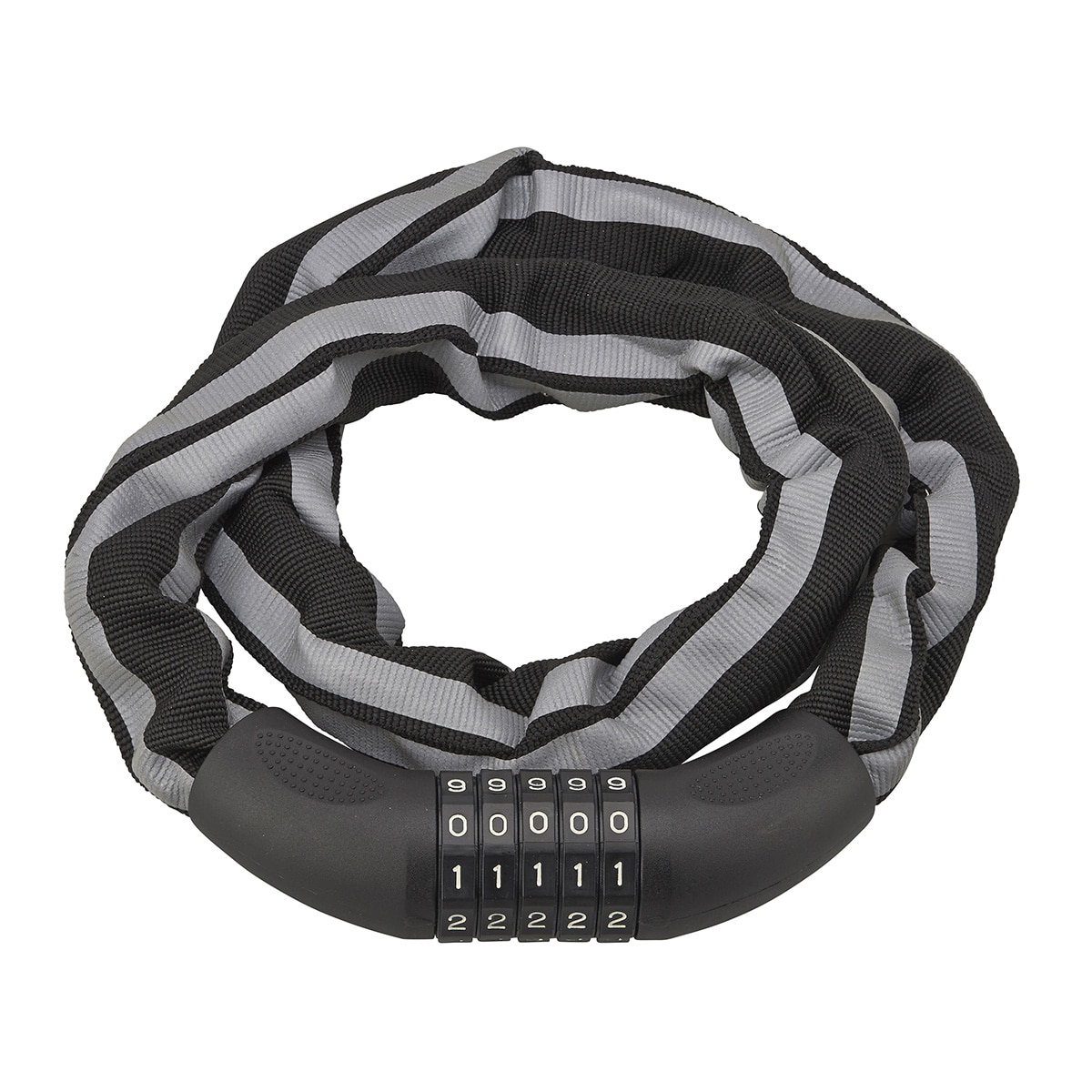 Cadena Antirrobo de Acero Bike Ø 6 mm con Combinación Modificable Negro / Gris-1