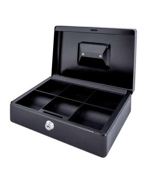 Caixa de Valores Pintada com Chave - 2,5 l Preto-2