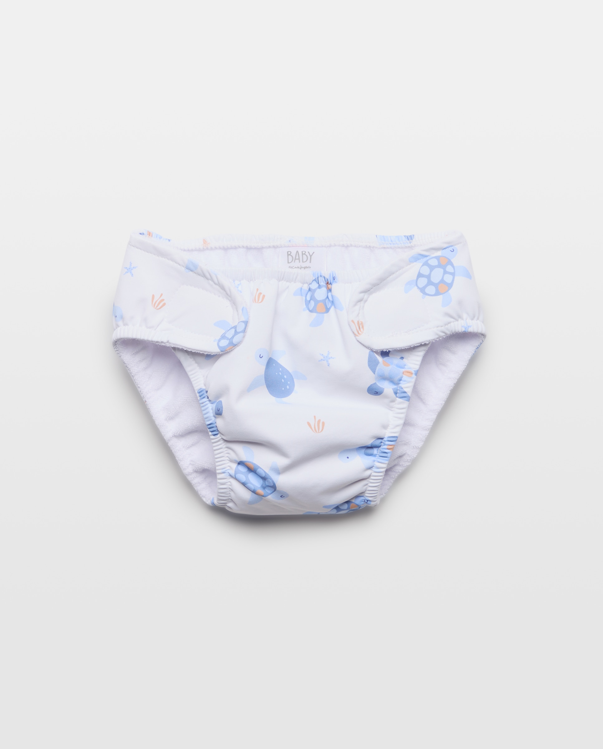 Imagem 0 de Cueca de Banho Antifugas de Bebé com Tartarugas