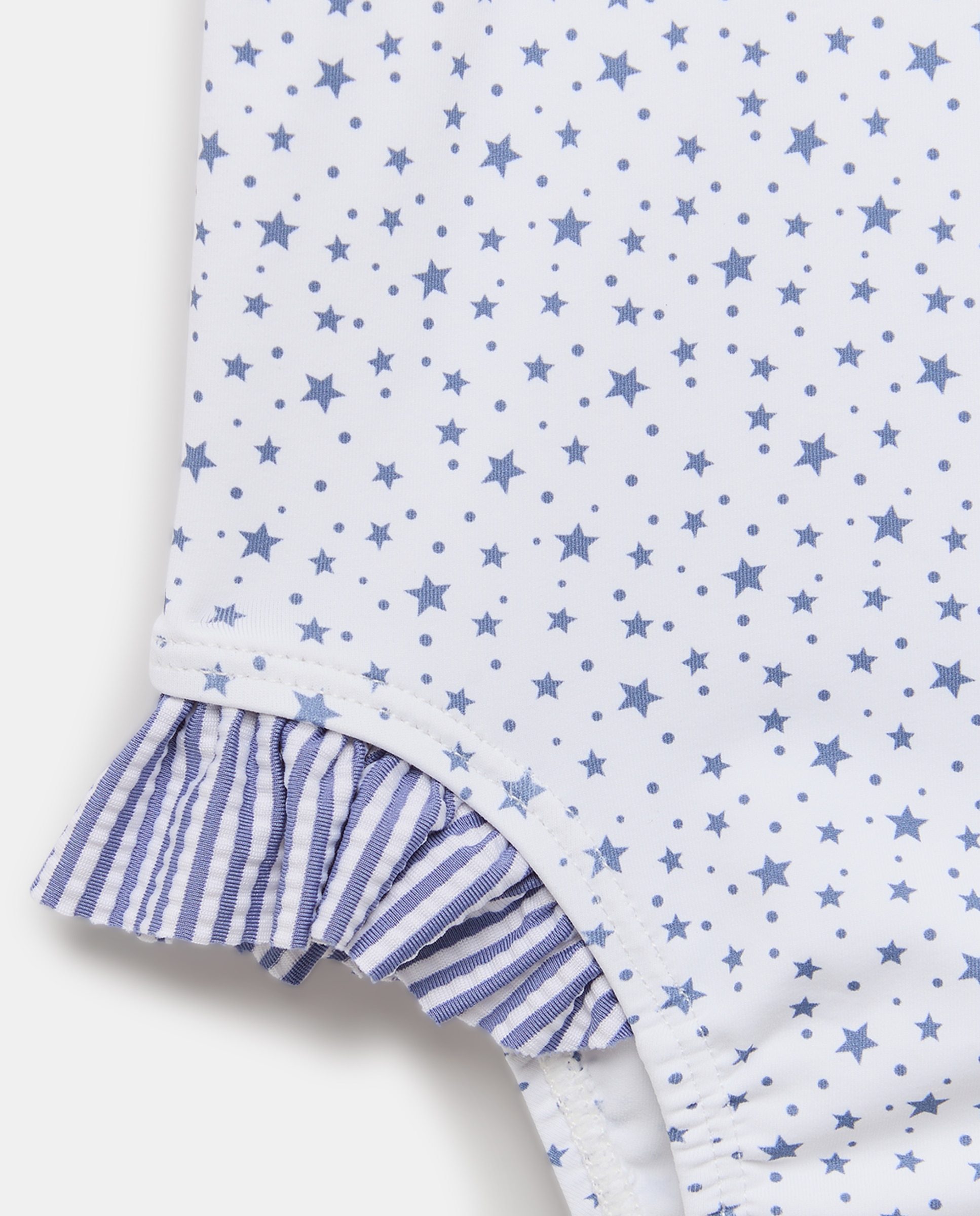 Fato de Banho de Bebé com Folho e Estrelas Azul-marinho-3