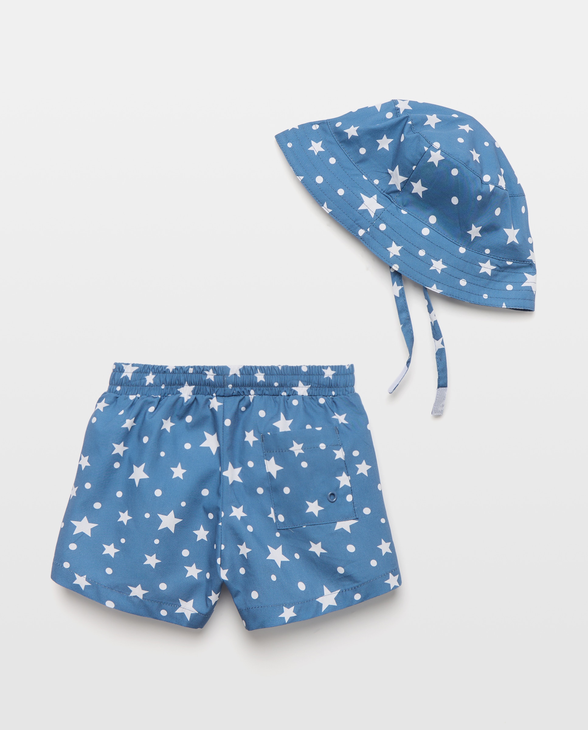 Conjunto de Algodão de Bebé Azul-marinho-2