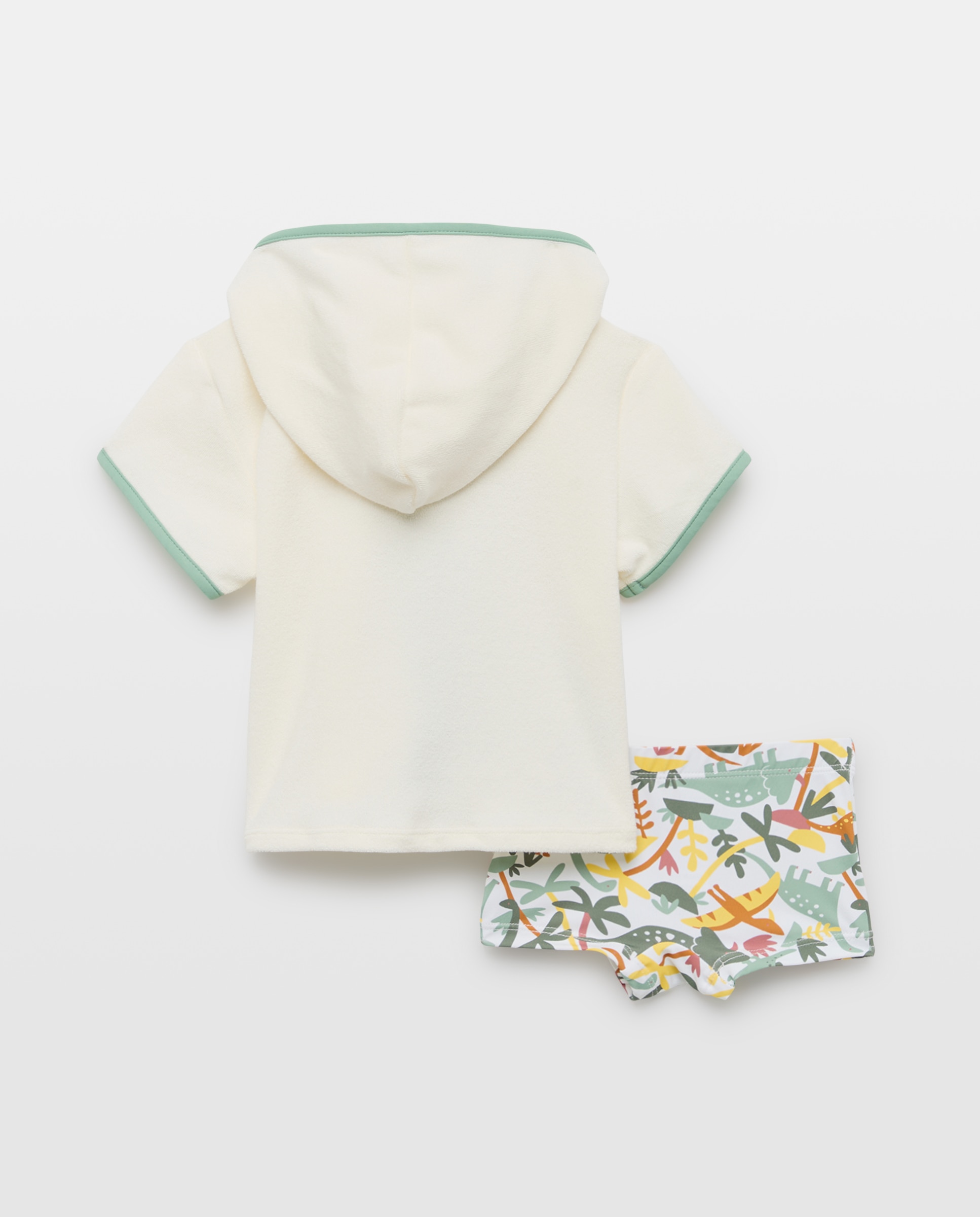 Conjunto de Banho de Bebé em Tecido Turco com Fantasia Baby El Corte Inglés Verde-2