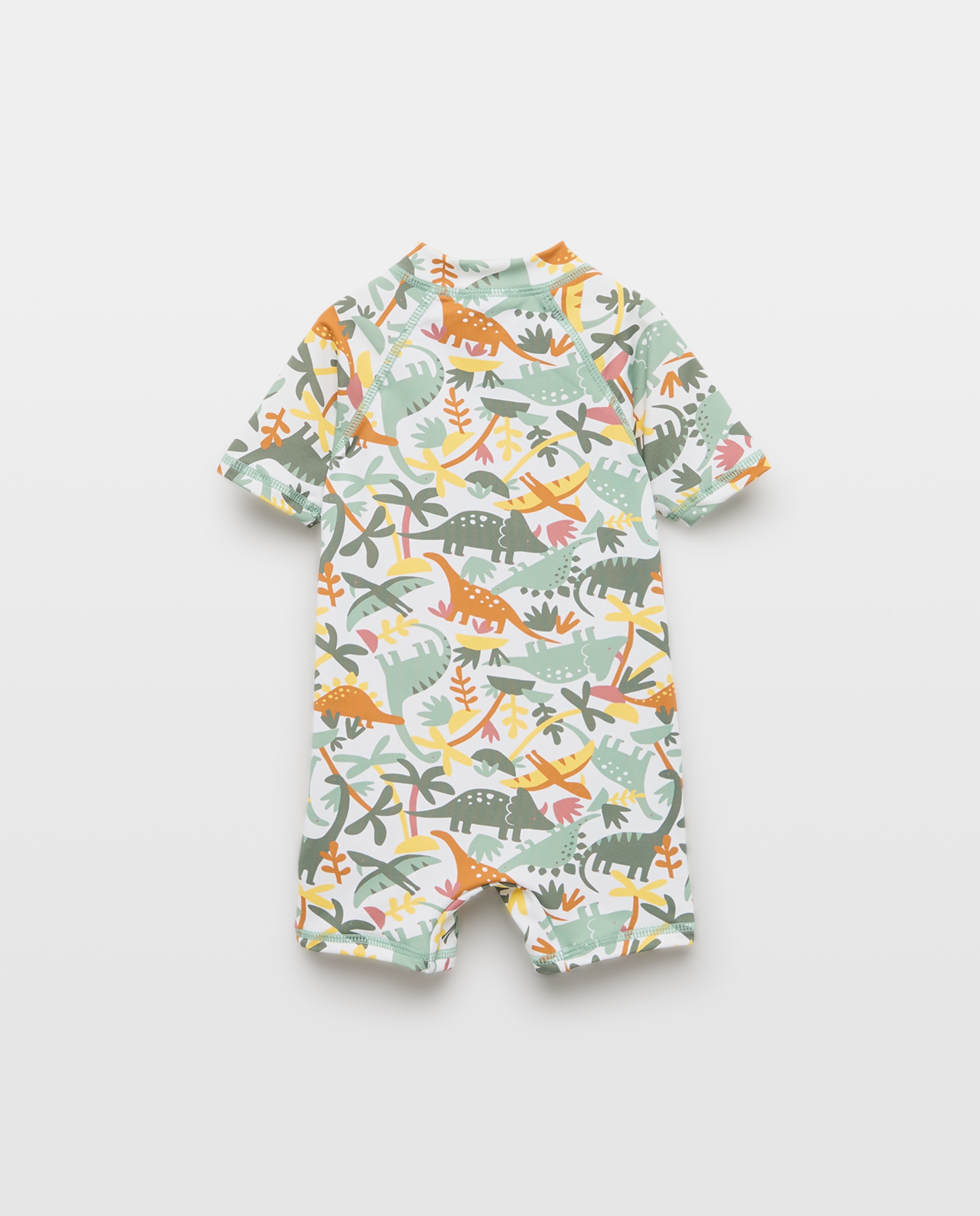 Macacão UPF50+ de Bebé com All Over Print de Dinossauros Baby El Corte Inglés Verde-2
