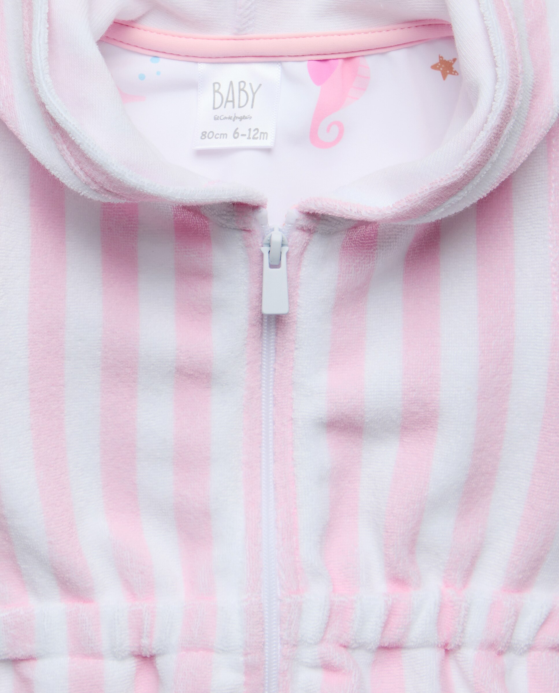 Conjunto de bebé niña rizo con caballito de mar - Baby El Corte Inglés - Rosa Rosa-3