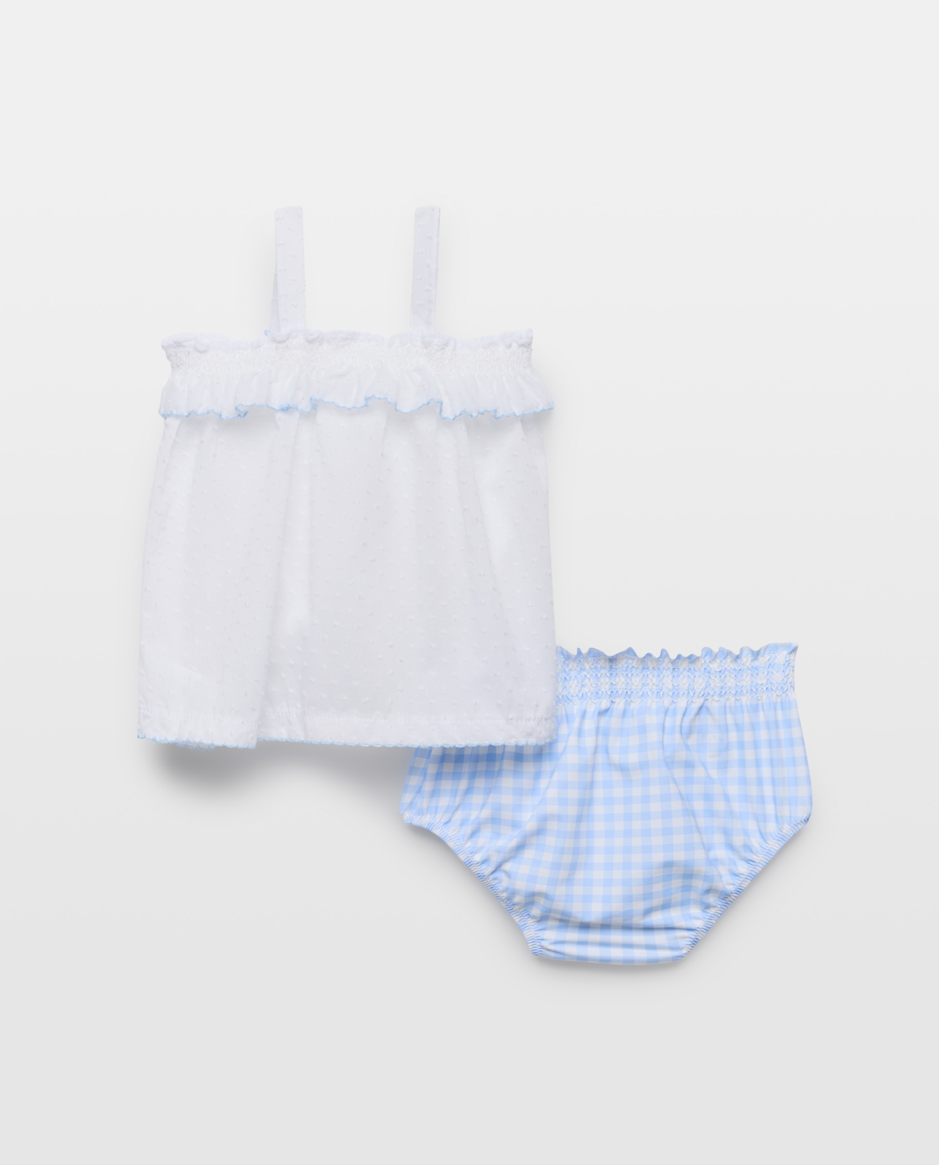 Conjunto de bebé niña con bordado de estrella - Baby El Corte Inglés - Azul Azul-2