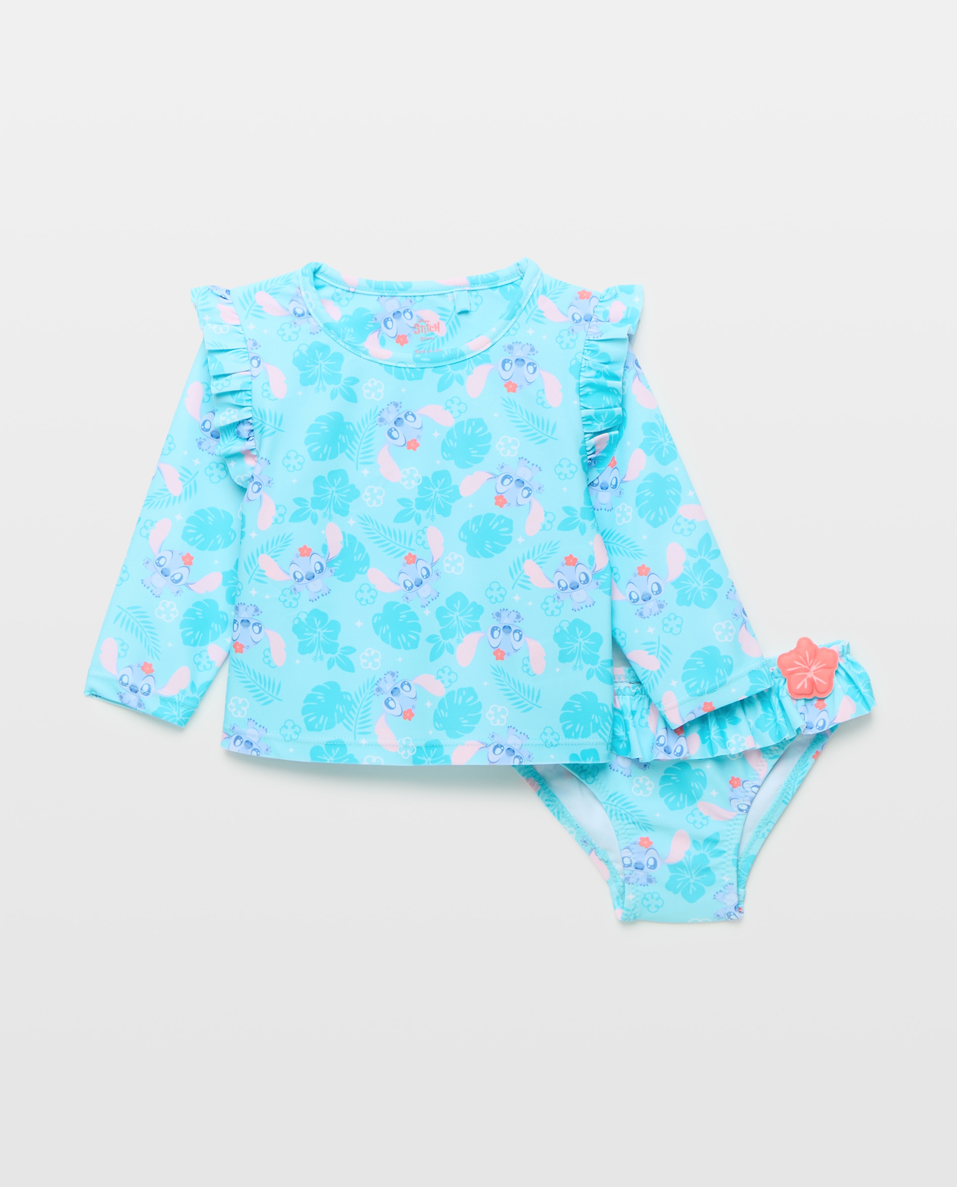 Conjunto de Bebé upf50+ com Estampado Stitch Baby El Corte Inglés Branco-1