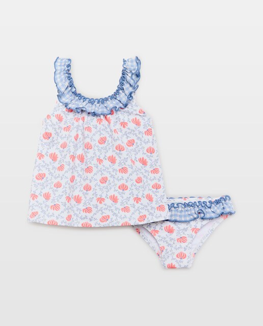 Conjunto coconut garden flor de bebé