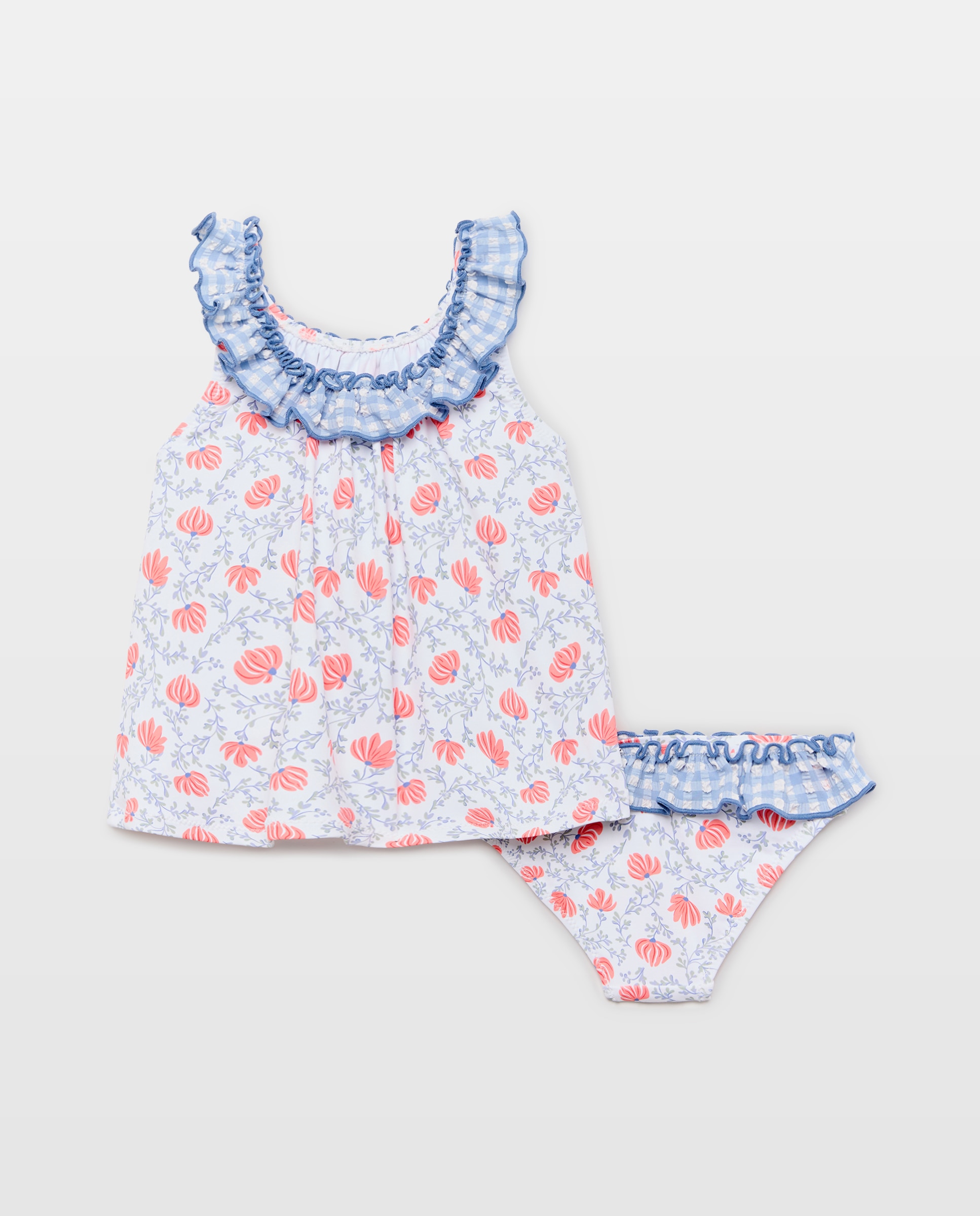 Conjunto Garden de Bebé com Estampado Floral Coconut El Corte Inglés Branco-2