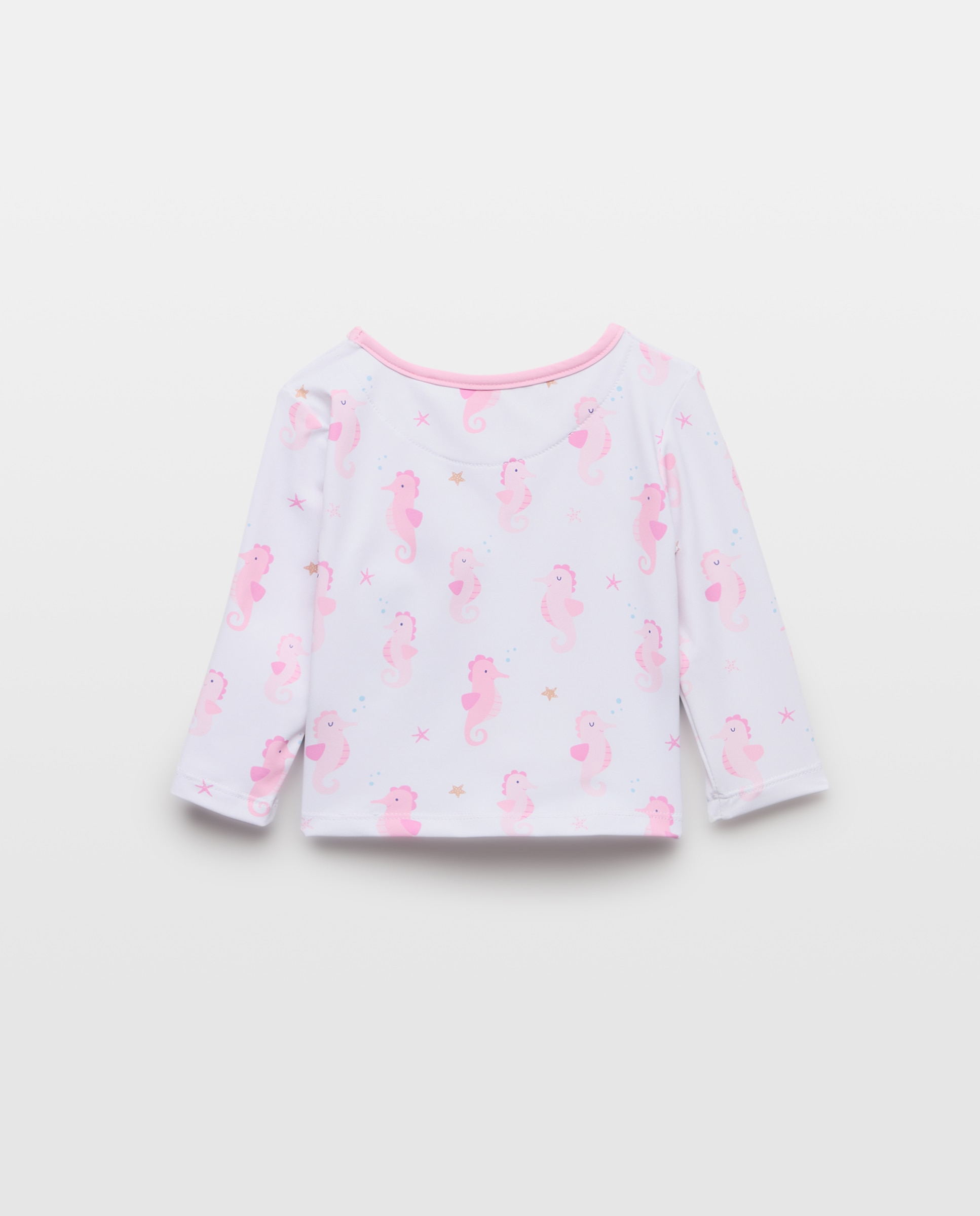 T-shirt UPF50+ de Bebé com Estampado de Cavalo-Marinho Baby El Corte Inglés Rosa-2