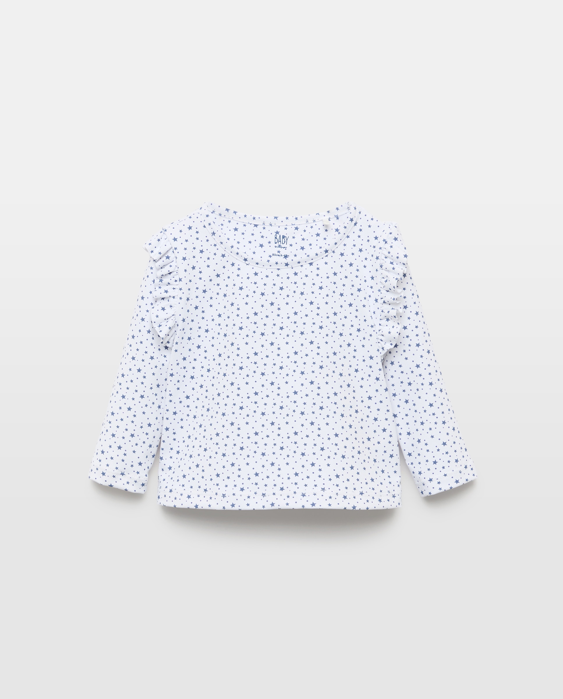 T-shirt UPF50+ de Bebé com Estampado de Estrelas Azul-marinho-1