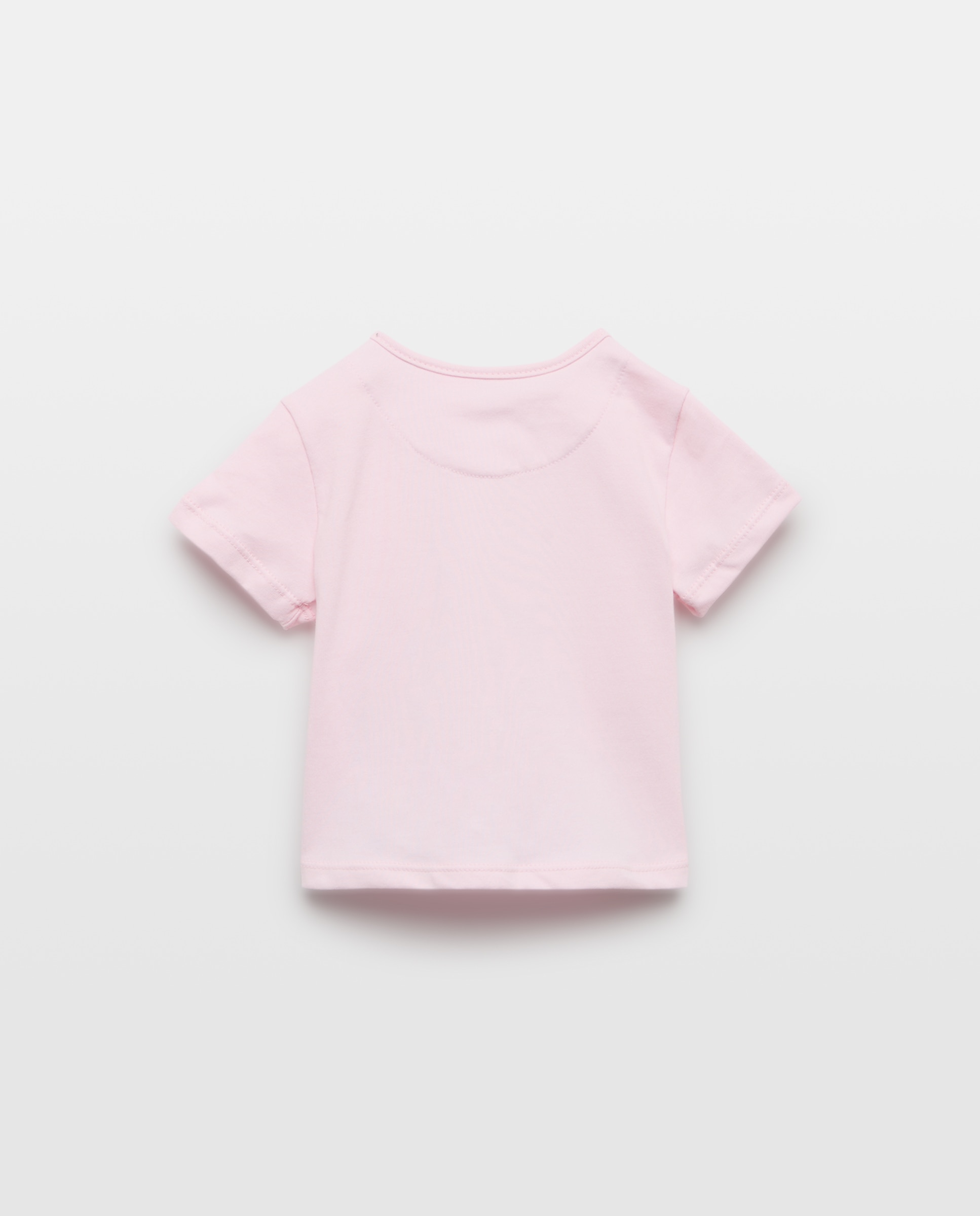 Camiseta de algodón de bebé con print de caballito de mar - Baby El Corte Inglés - Rosa Rosa-2