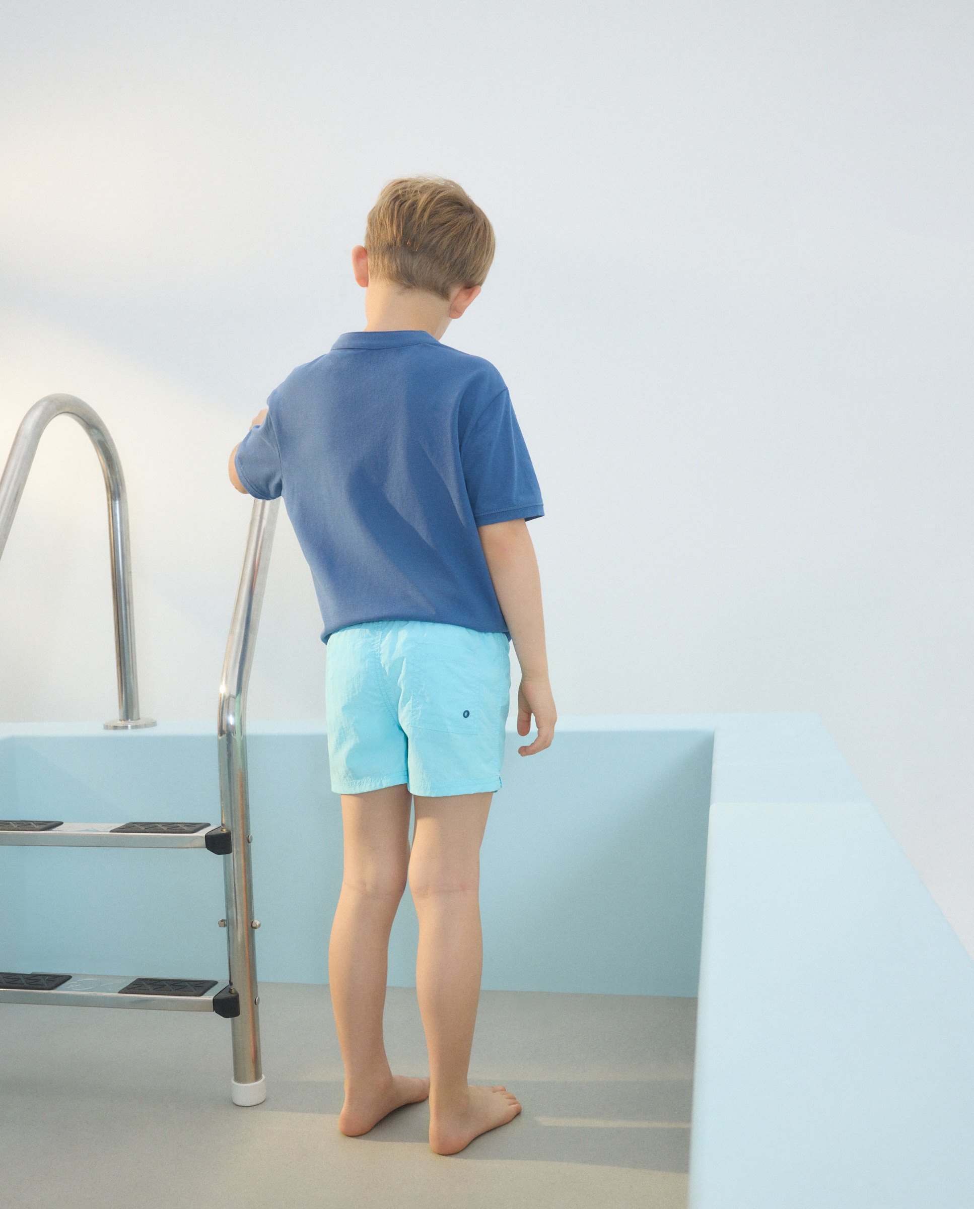 Calções de Banho Básicos Kids El Corte Inglés 582 Verde Água-3