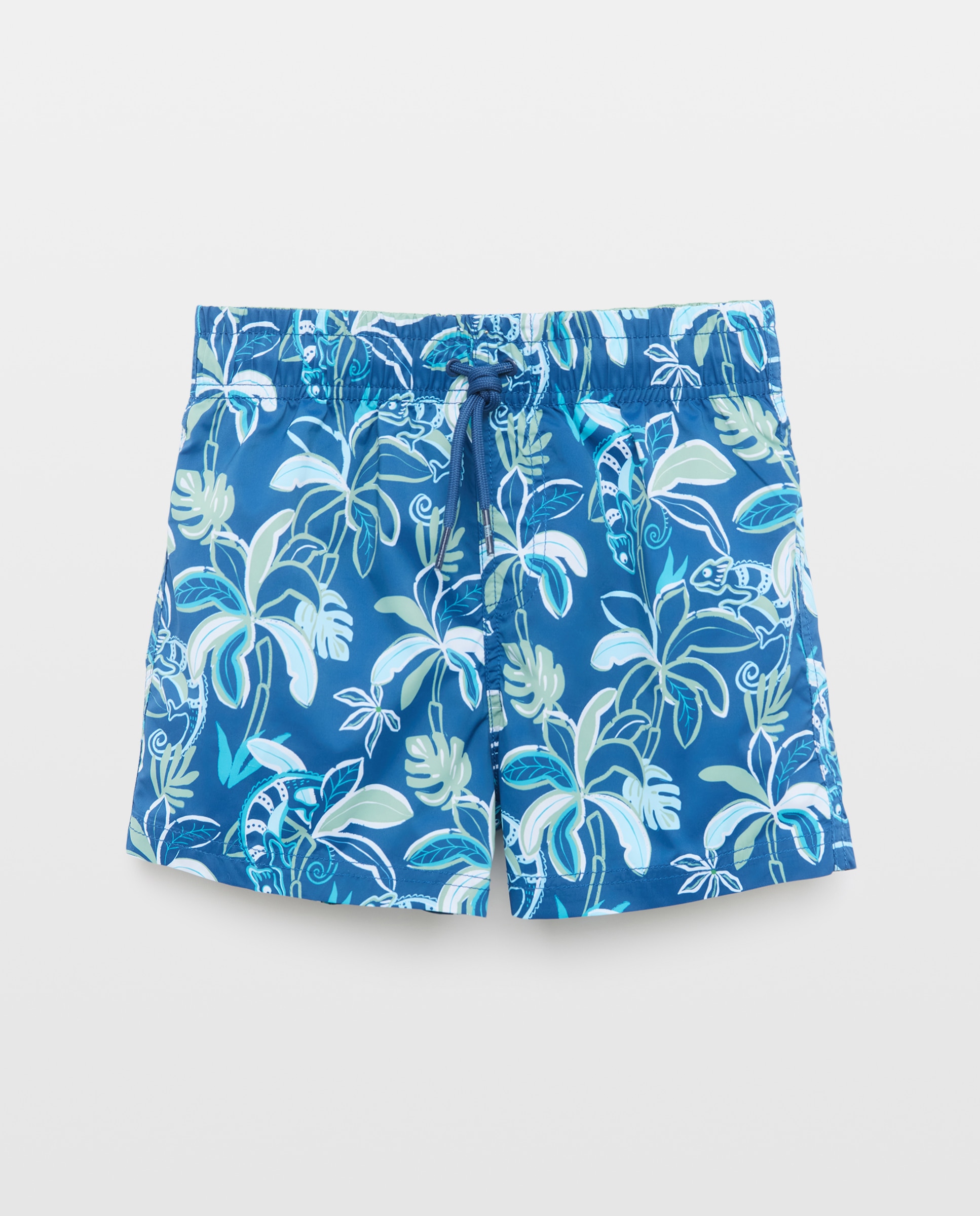 Calções de Banho com Estampados de Desenhos Azul-marinho-5