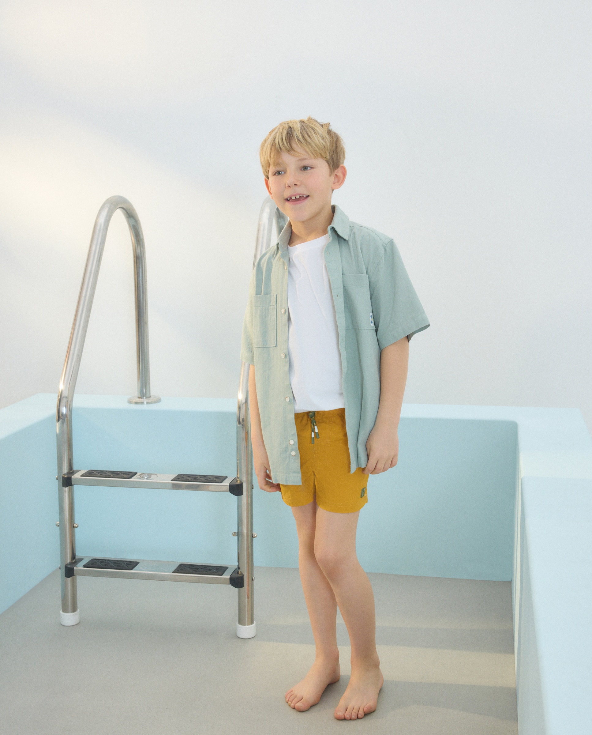 Calções de Banho Básicos Kids El Corte Inglés Toffee-1