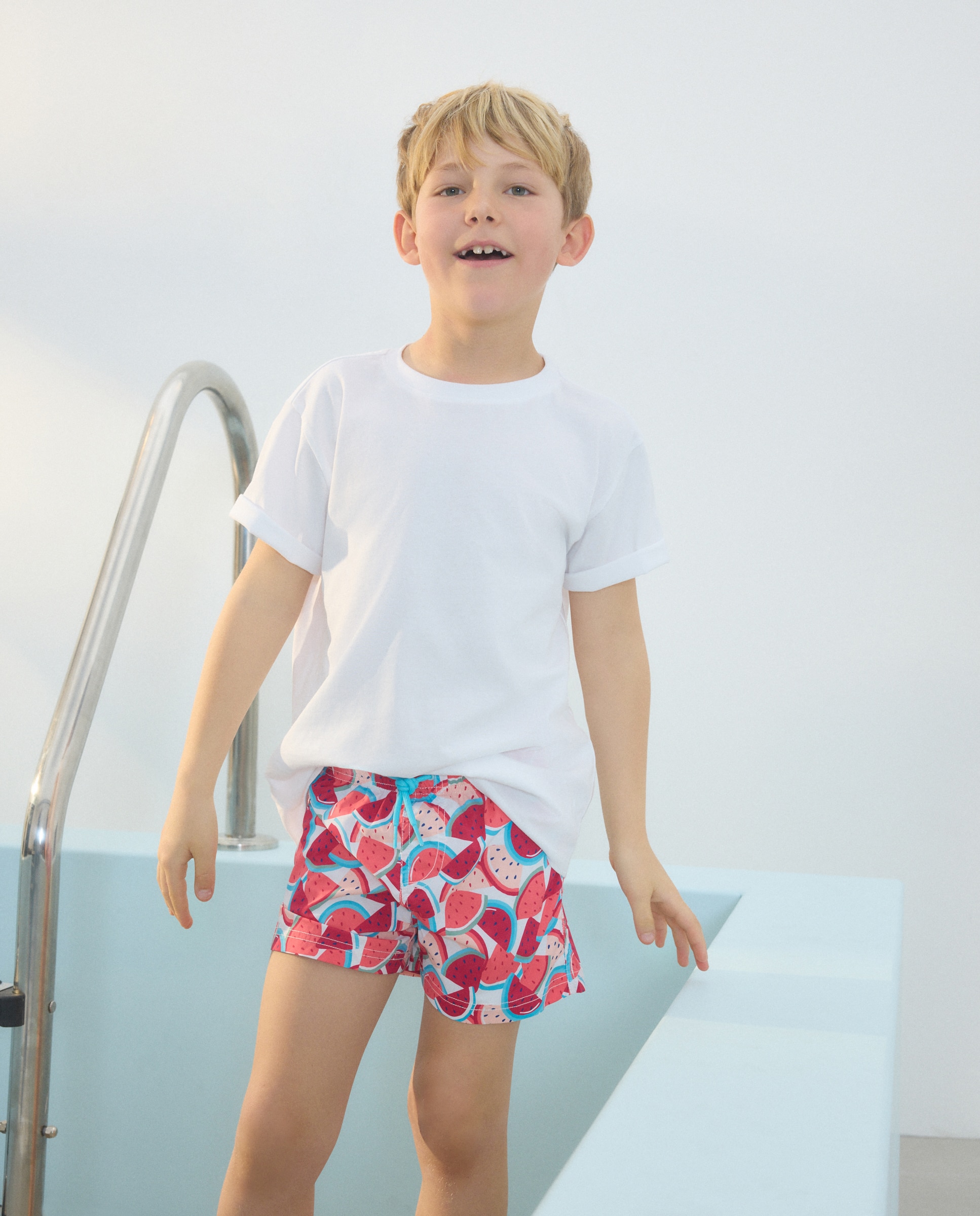 Bermudas com Fantasia Multicolor-2